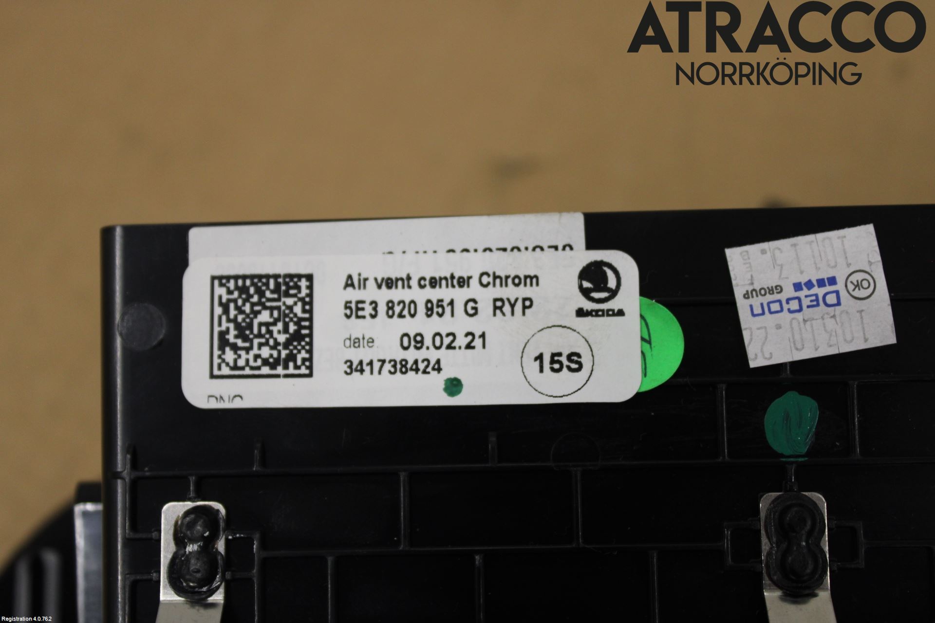 Skoda OCTAVIA (NX) 20- Dashbord Kanal - Dyse