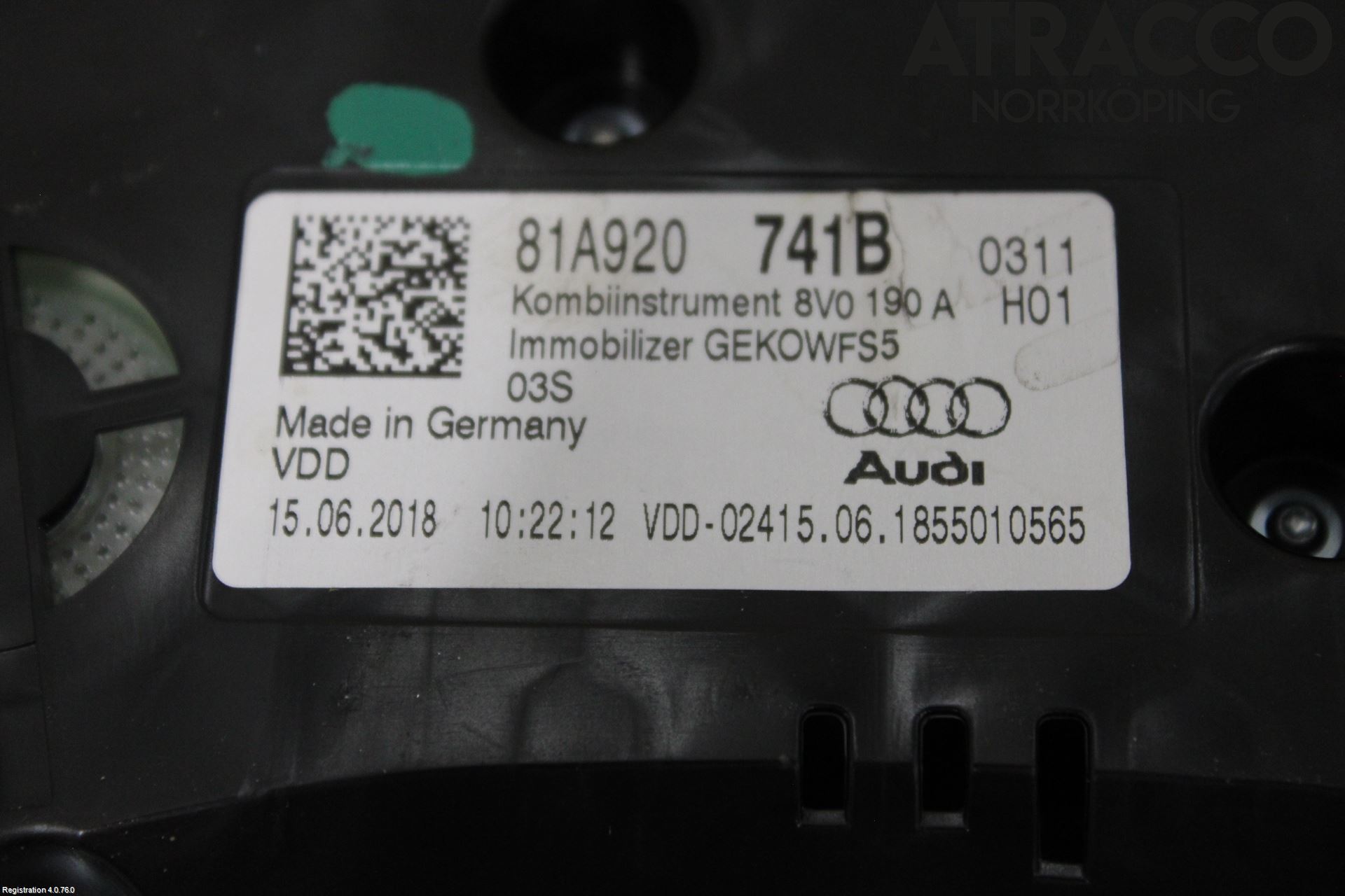 Audi Q2/SQ2 17- Instr Kombinert