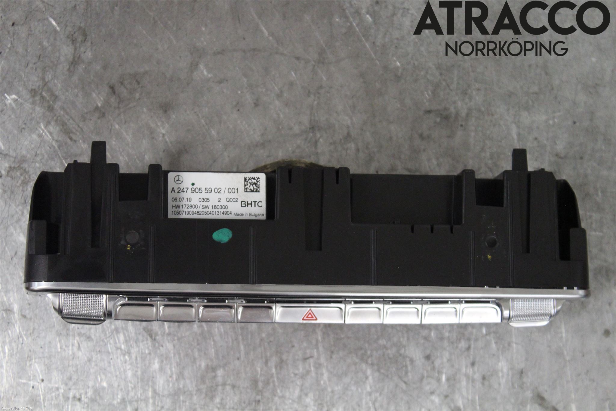 Mercedes-Benz MB CLA-KLASS (C118/X118) 19- Varmeapparat Panel(Regulering)