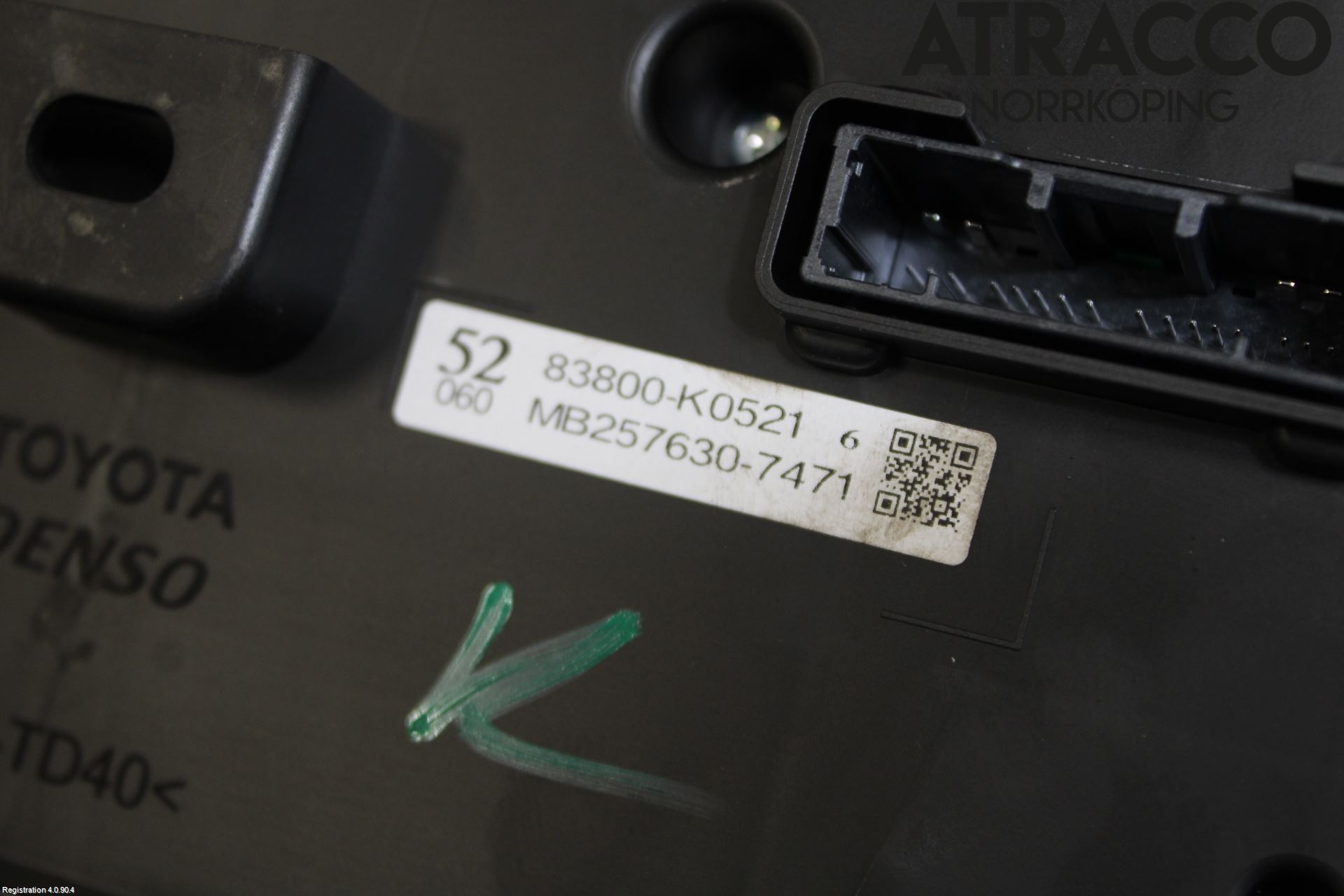 Toyota YARIS XP21 20- Instr Kombinert