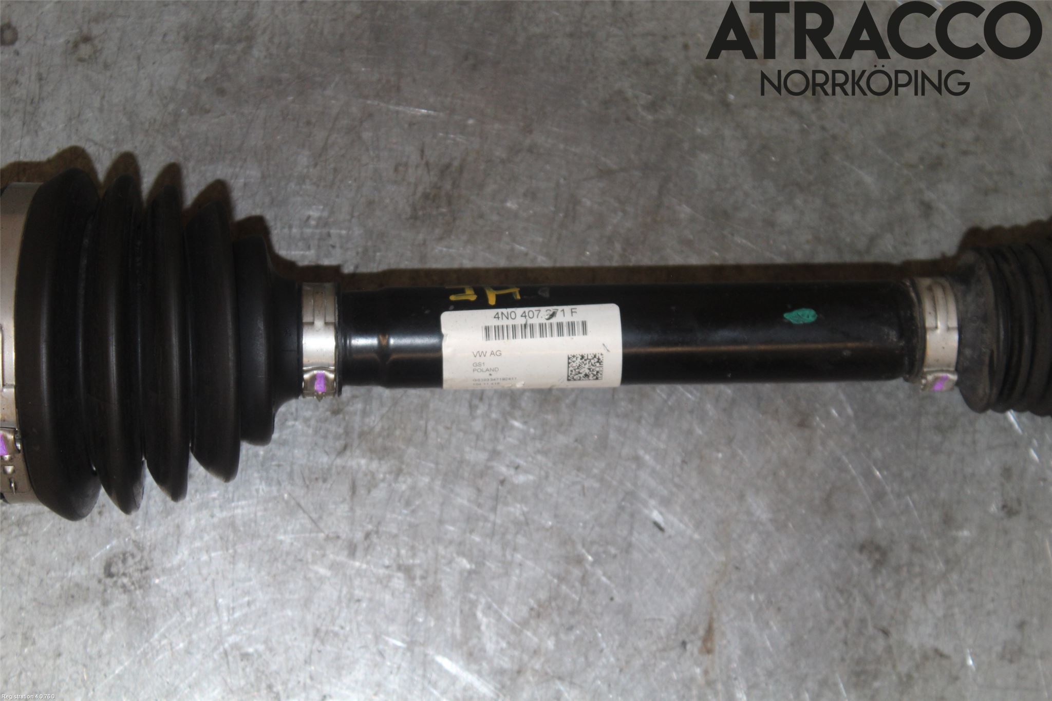 Audi A6 F2/C8 19- Drivaksel Foran Kompl Høyre
