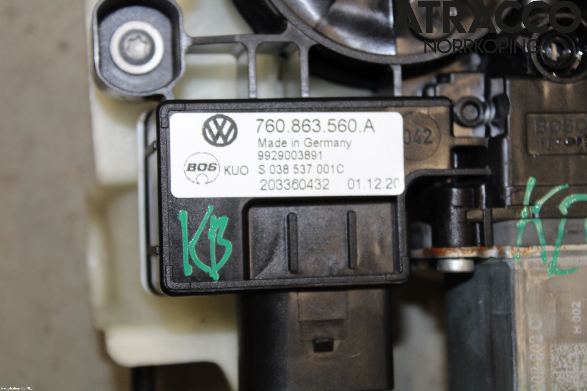 Volkswagen VW TOUAREG CR 18- Innr Innsyn Beskytelse Stv