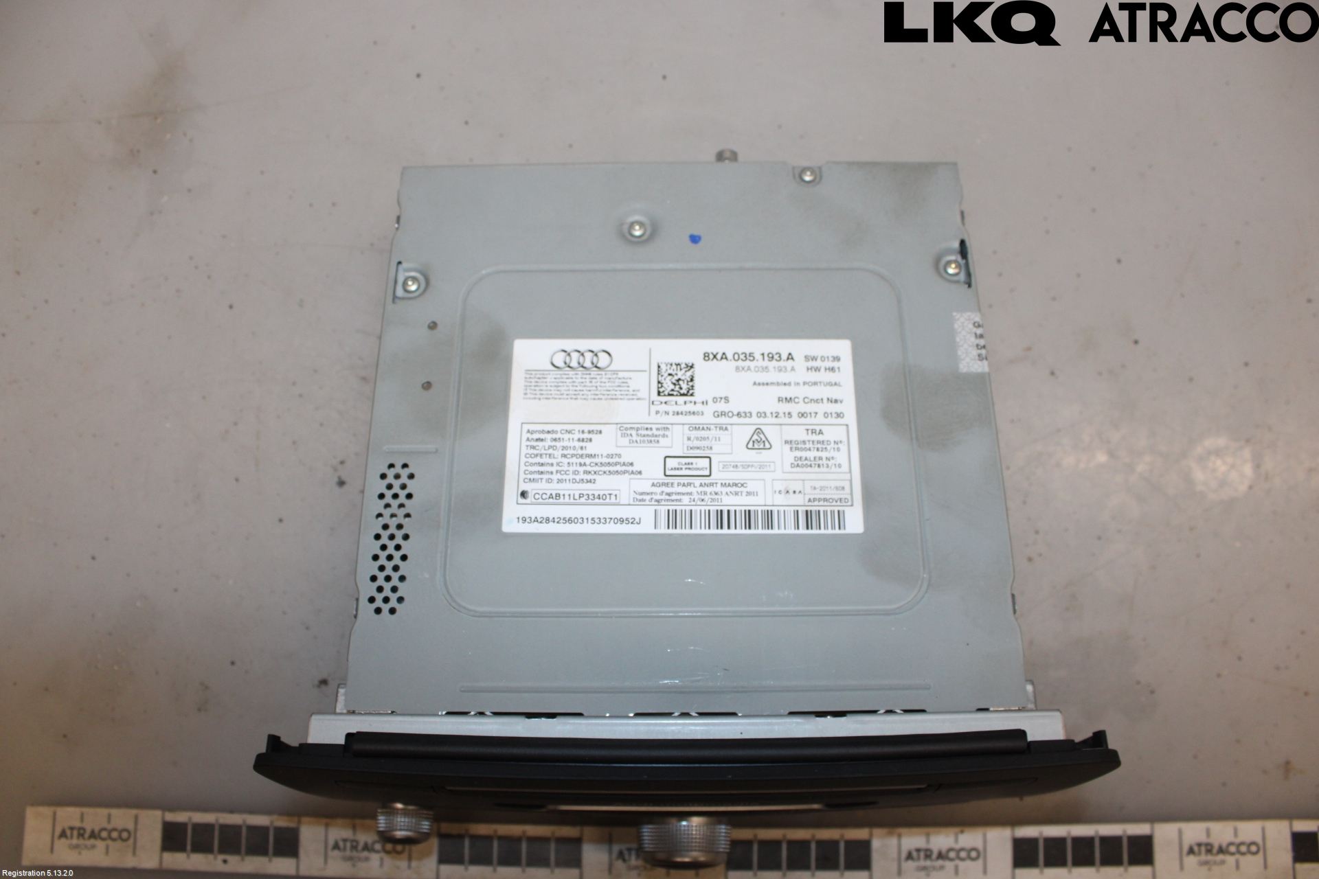 Audi A1/S1 11-18 Stereo Radio Med Cd