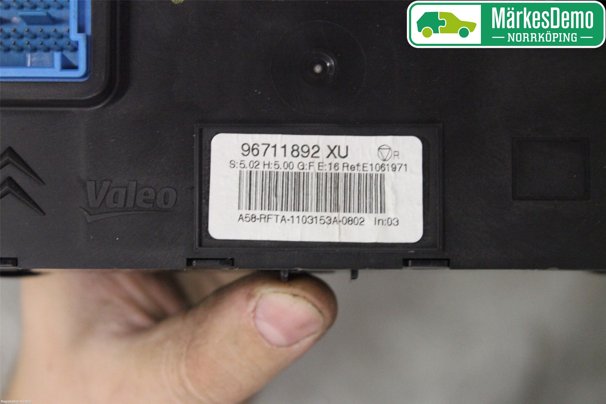 Citroen C3 PICASSO Varmeapparat Panel(Regulering)