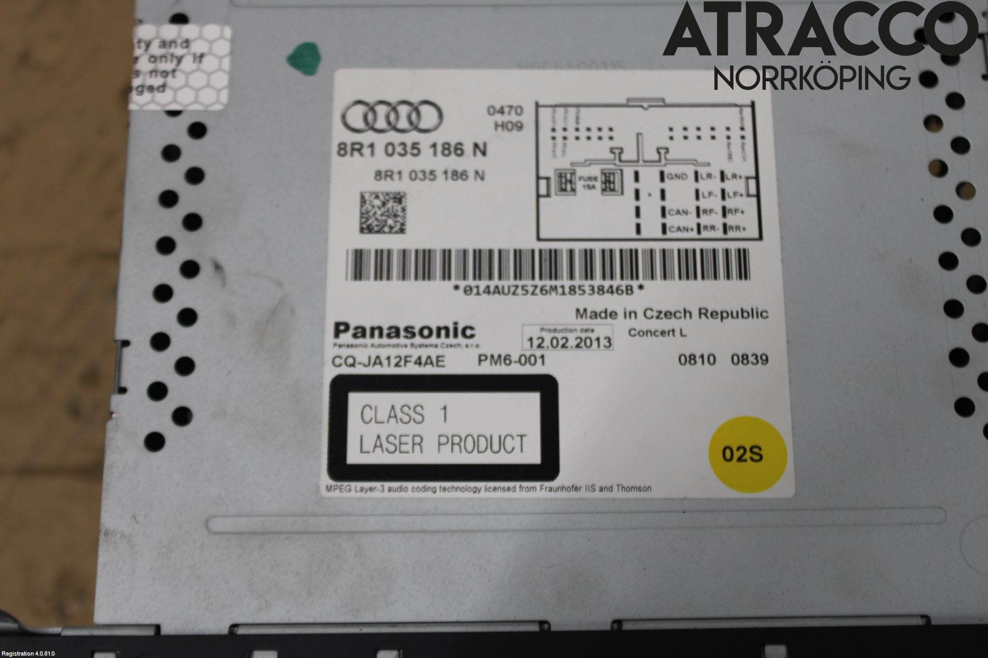 Audi A4 ALLROAD 09-16 Stereo Radio Med Cd