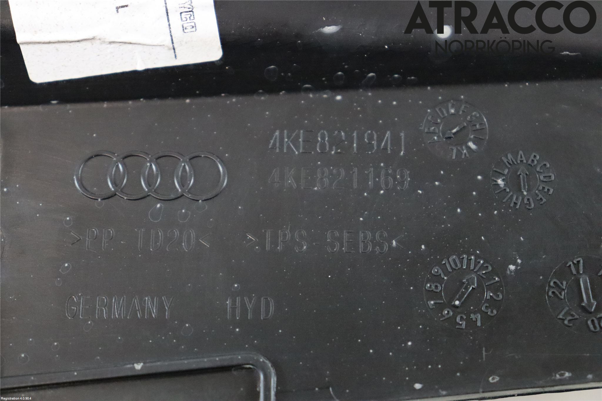 Audi E-TRON, S GE 19- Visker Deksel-Grill-Under Frr