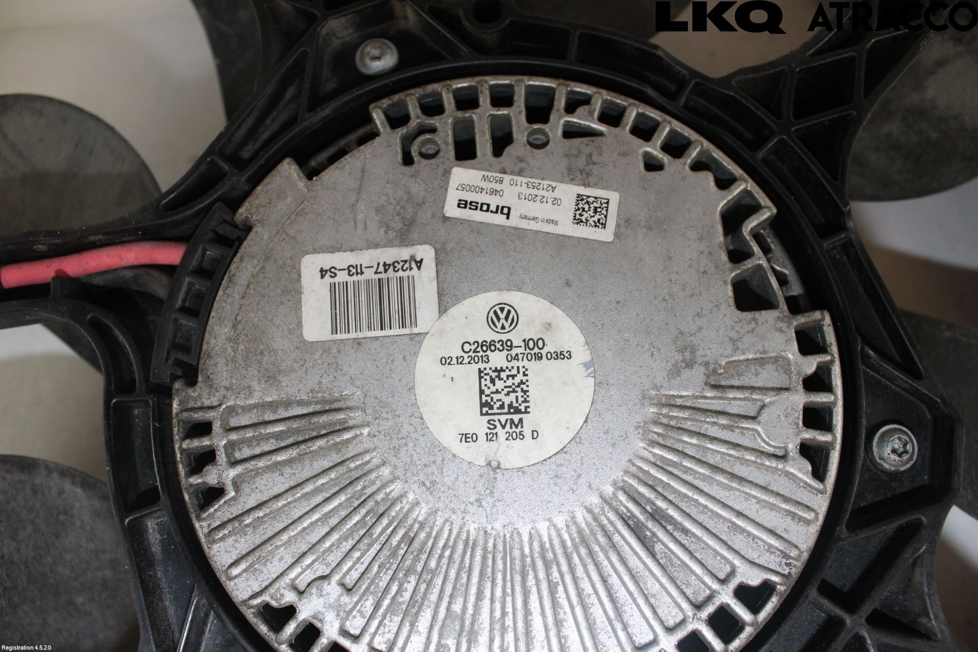 Volkswagen VW TRANSP/CARAVELLE (T5) 04-15 Kjølevifte Elektrisk