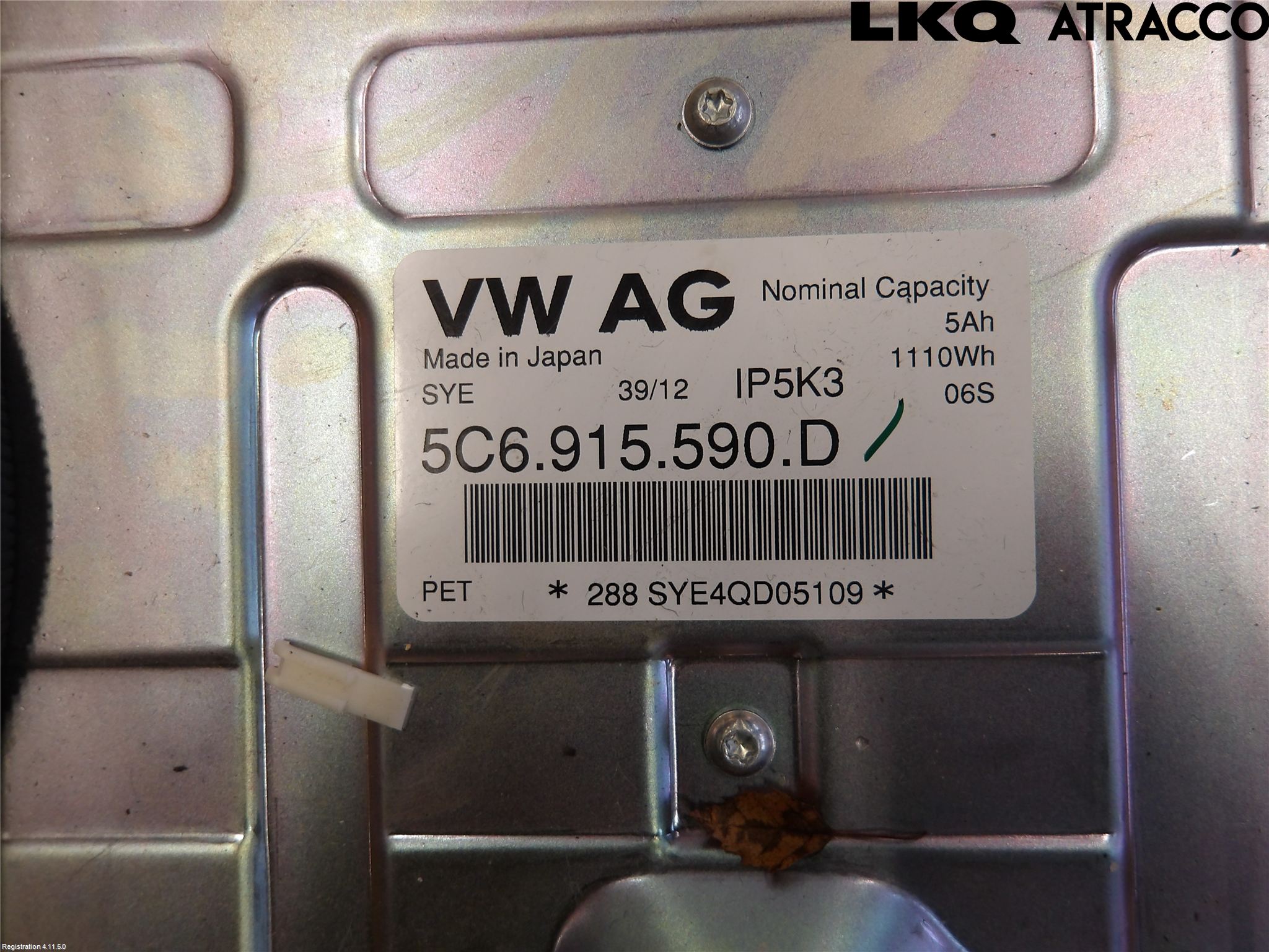 Volkswagen VW JETTA VI 11- Hybrid Batteri