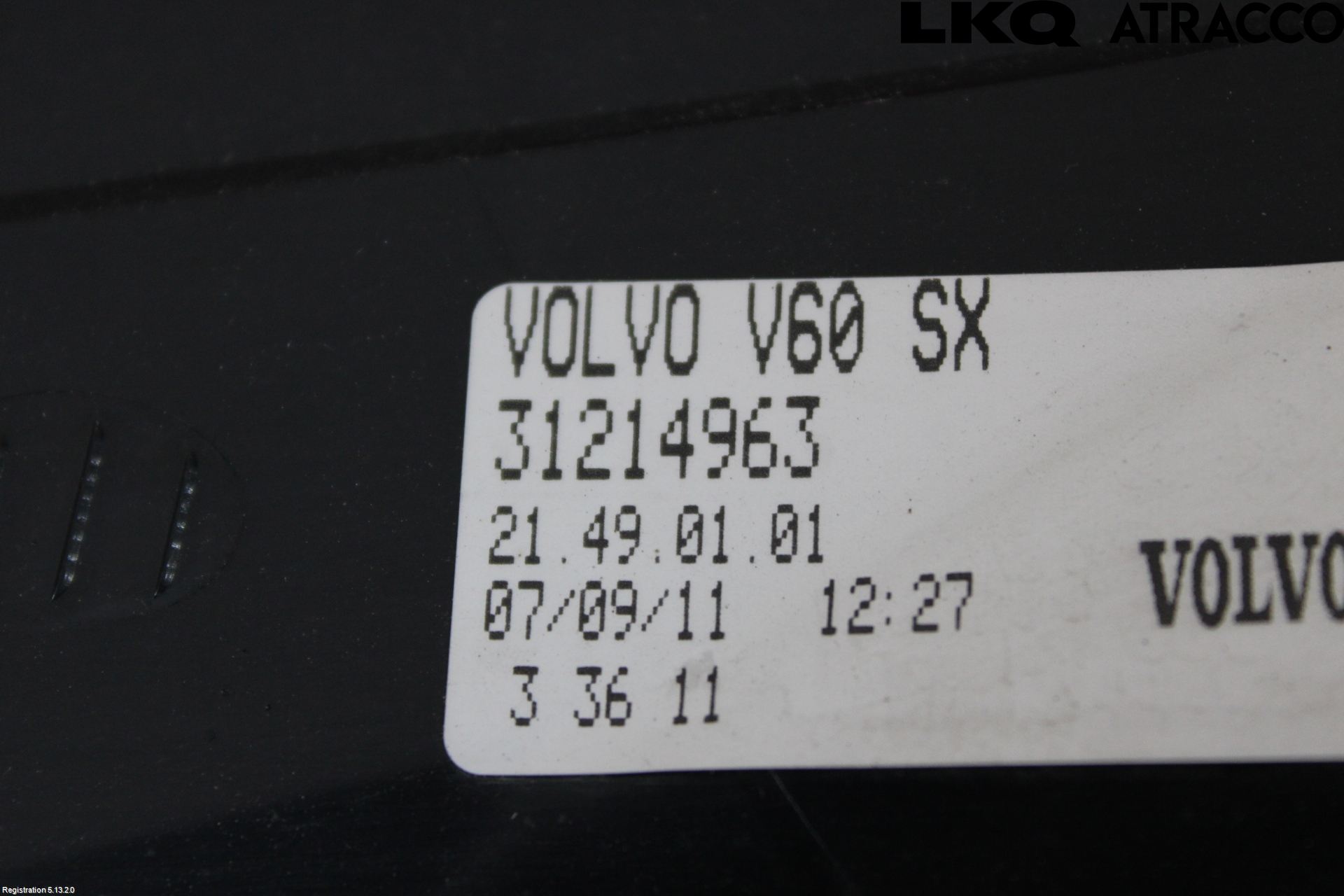 Volvo V60 11-13 Baklykt Venstre