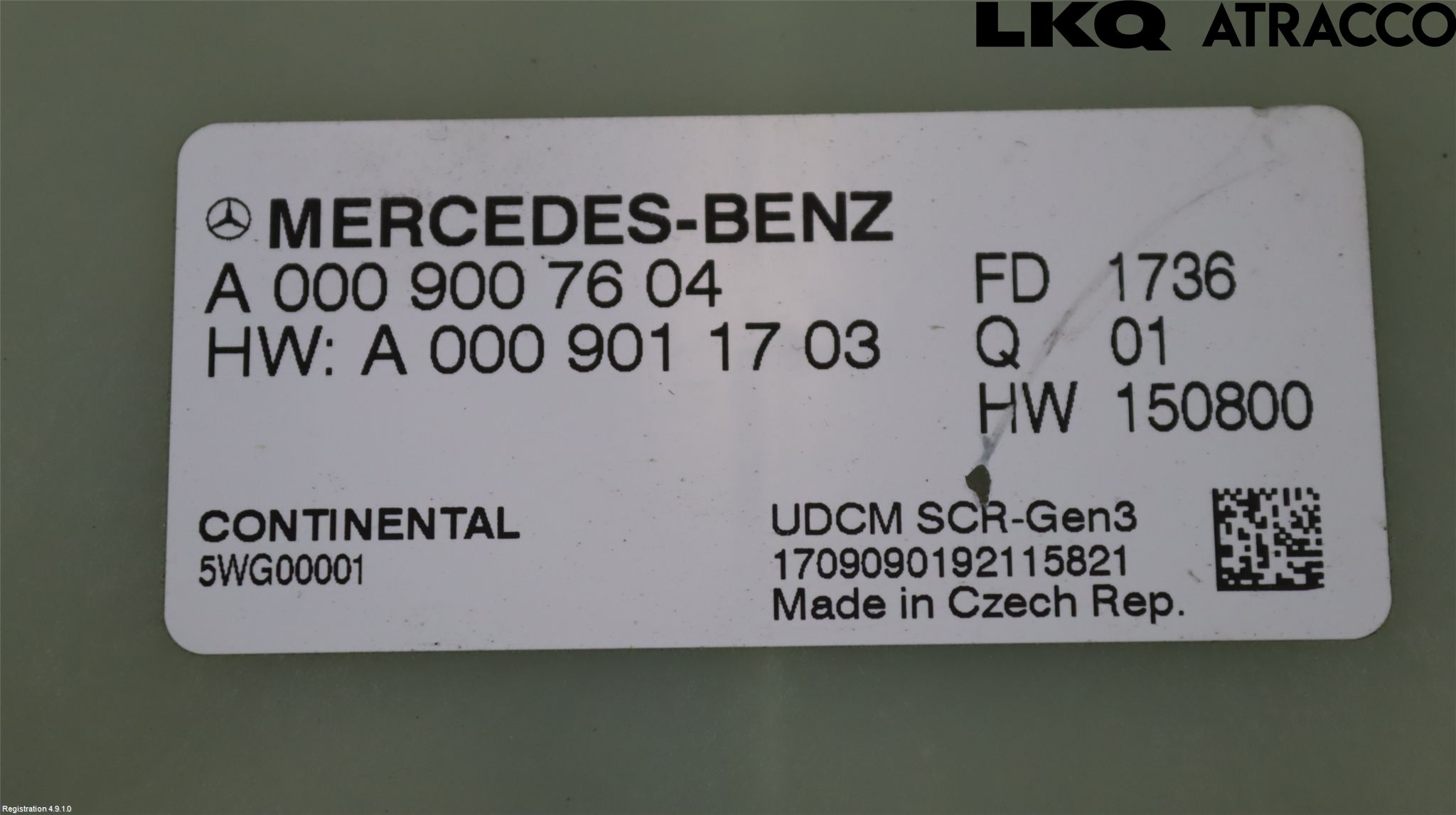 Mercedes-Benz MB S-KLASS (W222) 13-20 Styreenhet Eksosrensing