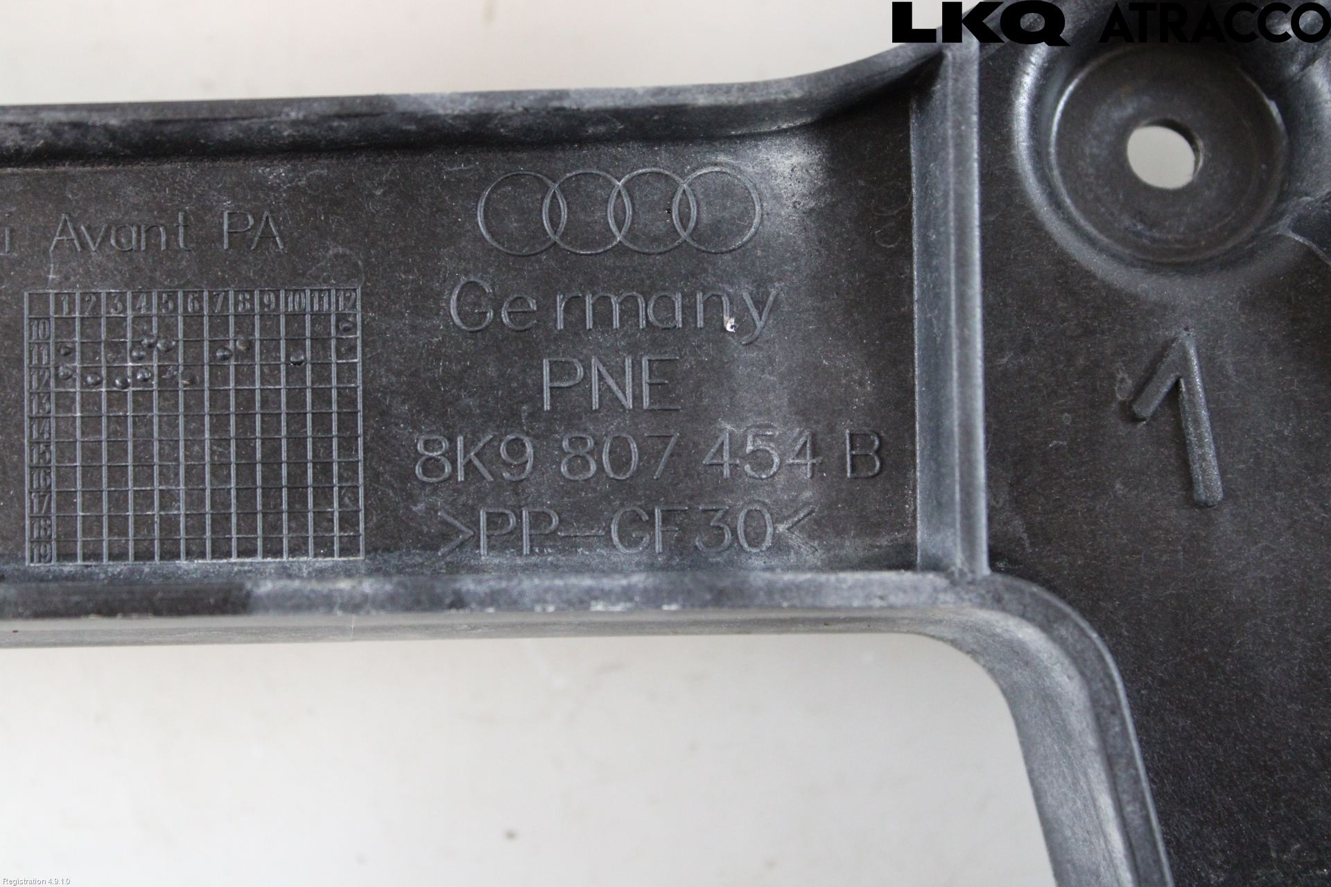 Audi A4 12-15 Støtfangerfeste Bak Høyre