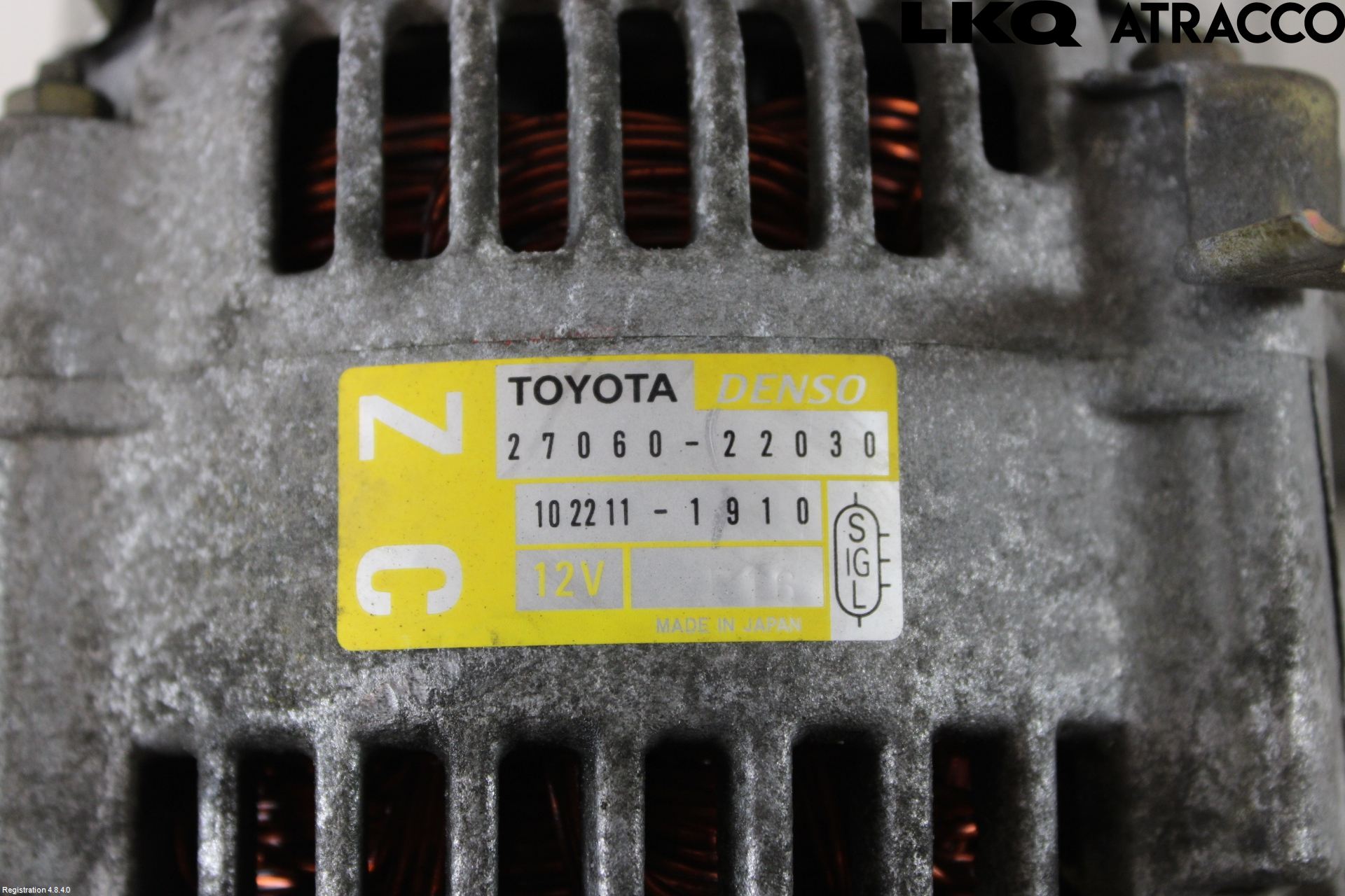 Toyota COROLLA 02-07 Dynamo