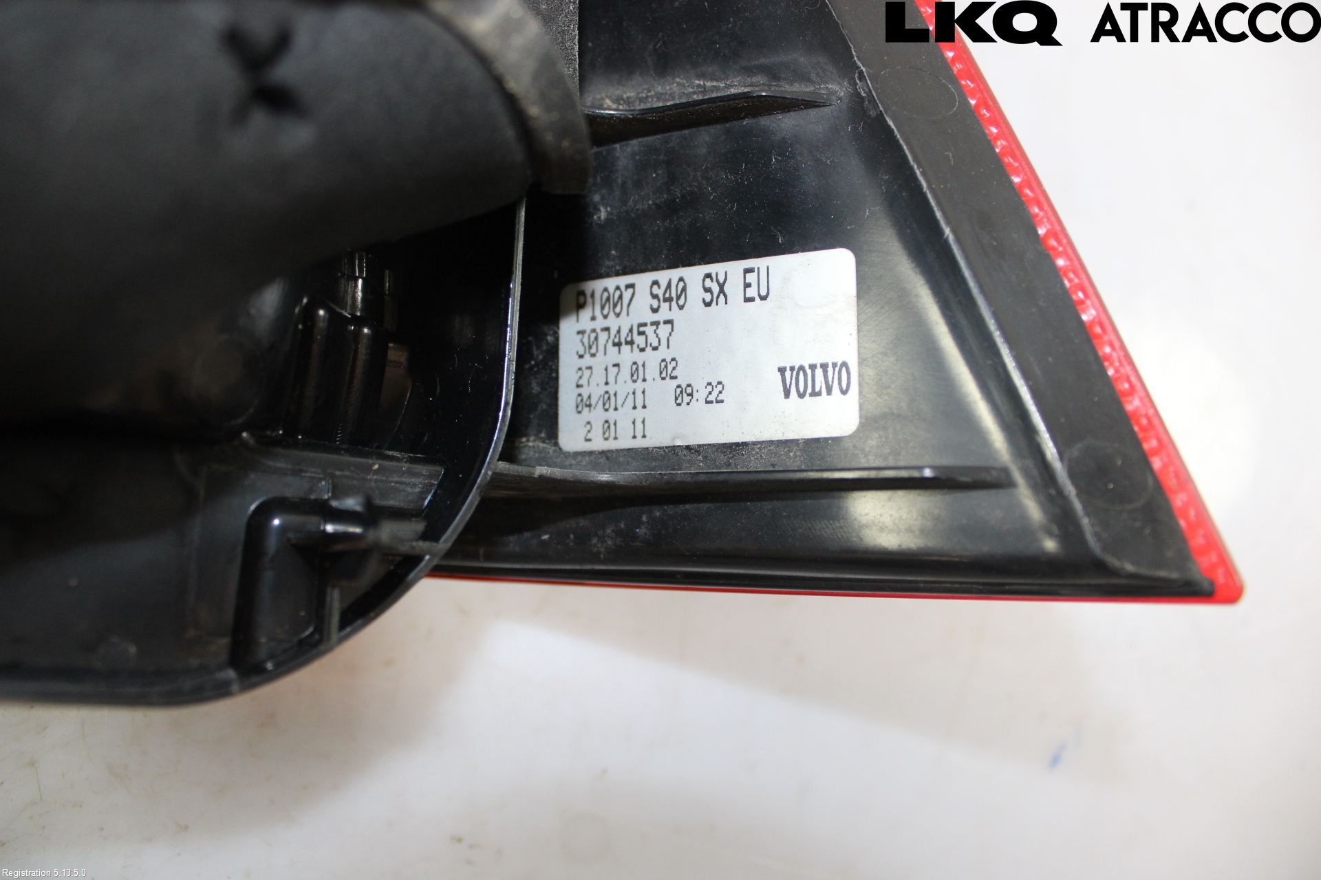 Volvo S40 08-12 Baklykt Venstre