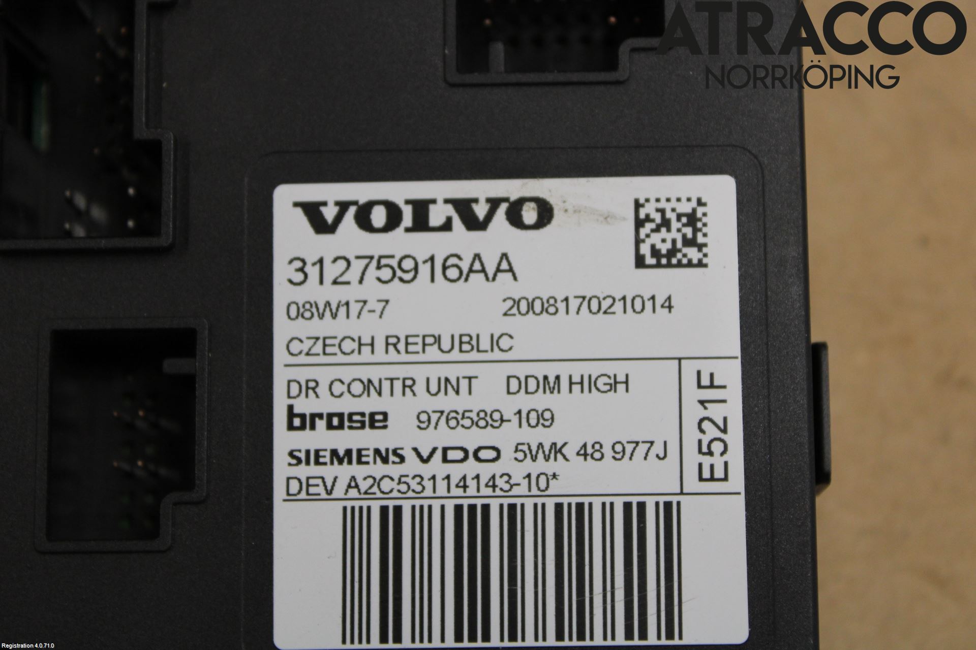 Volvo V50 08-12 Vindusheismotor