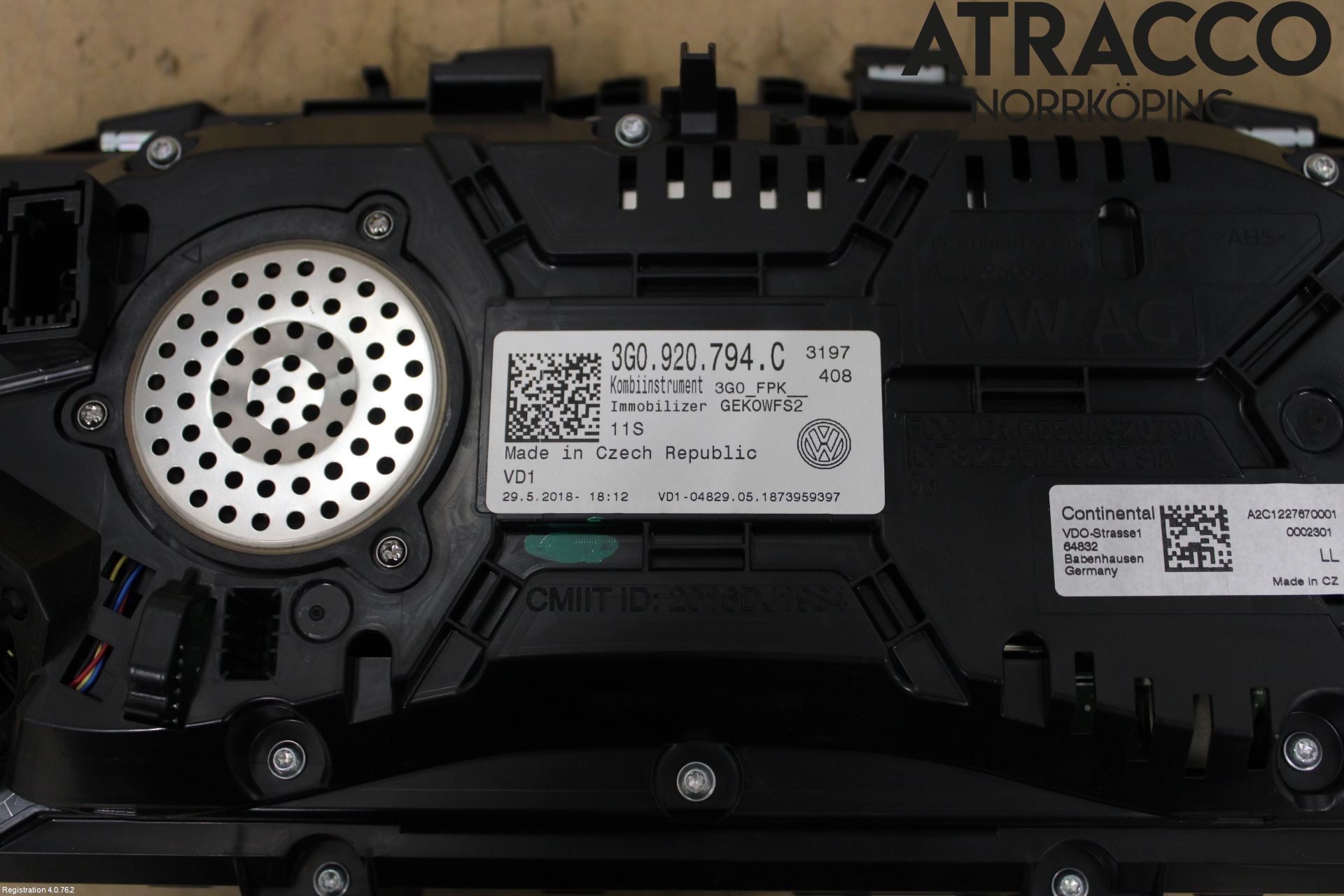 Volkswagen VW PASSAT 15-19 Instr Kombinert