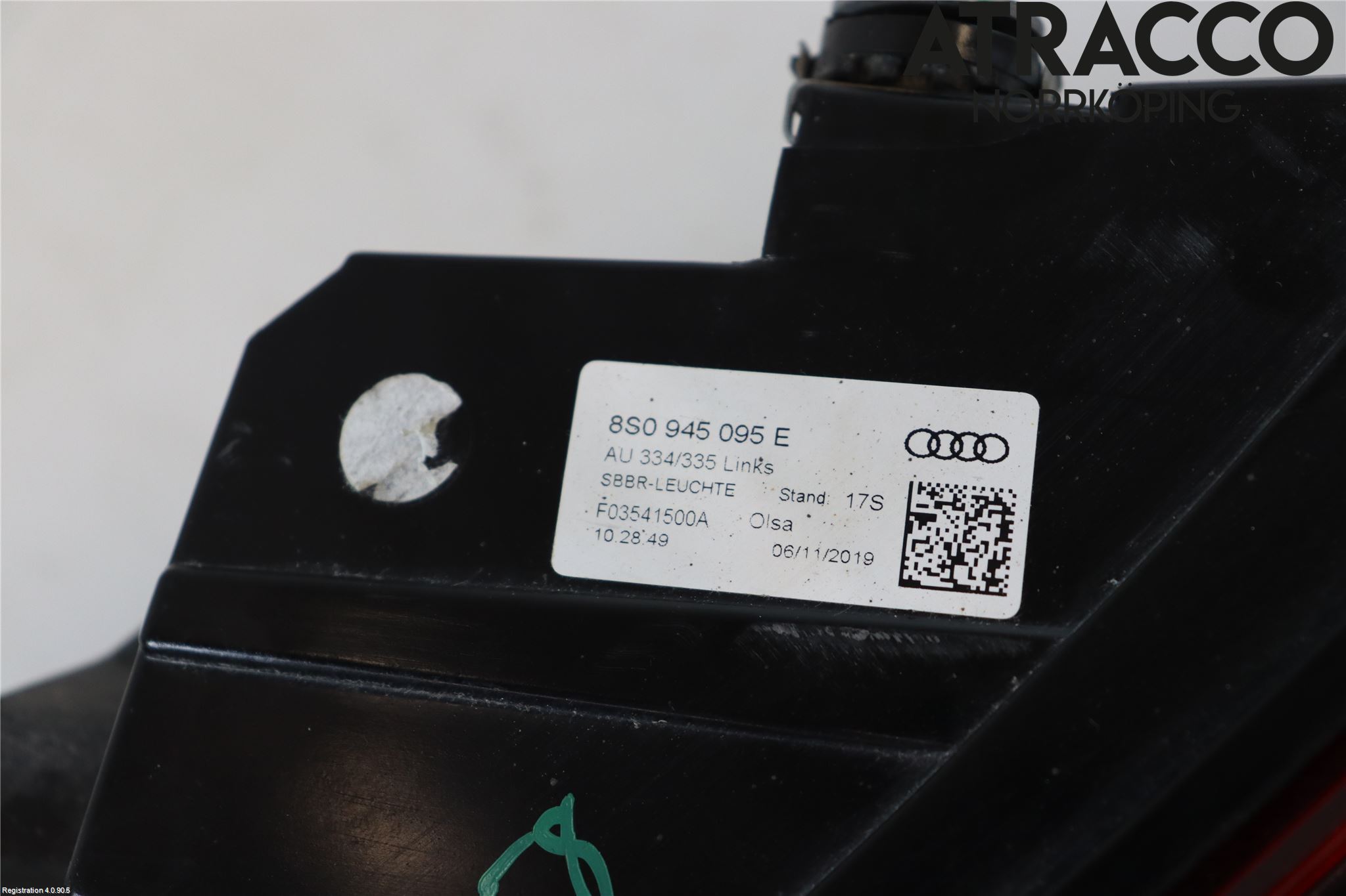 Audi TT/TTS/TT RS 15- Baklykt Venstre