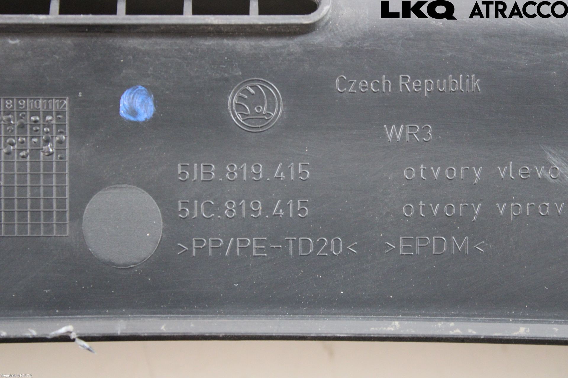 Seat TOLEDO 12-19 Visker Deksel-Grill-Under Frr
