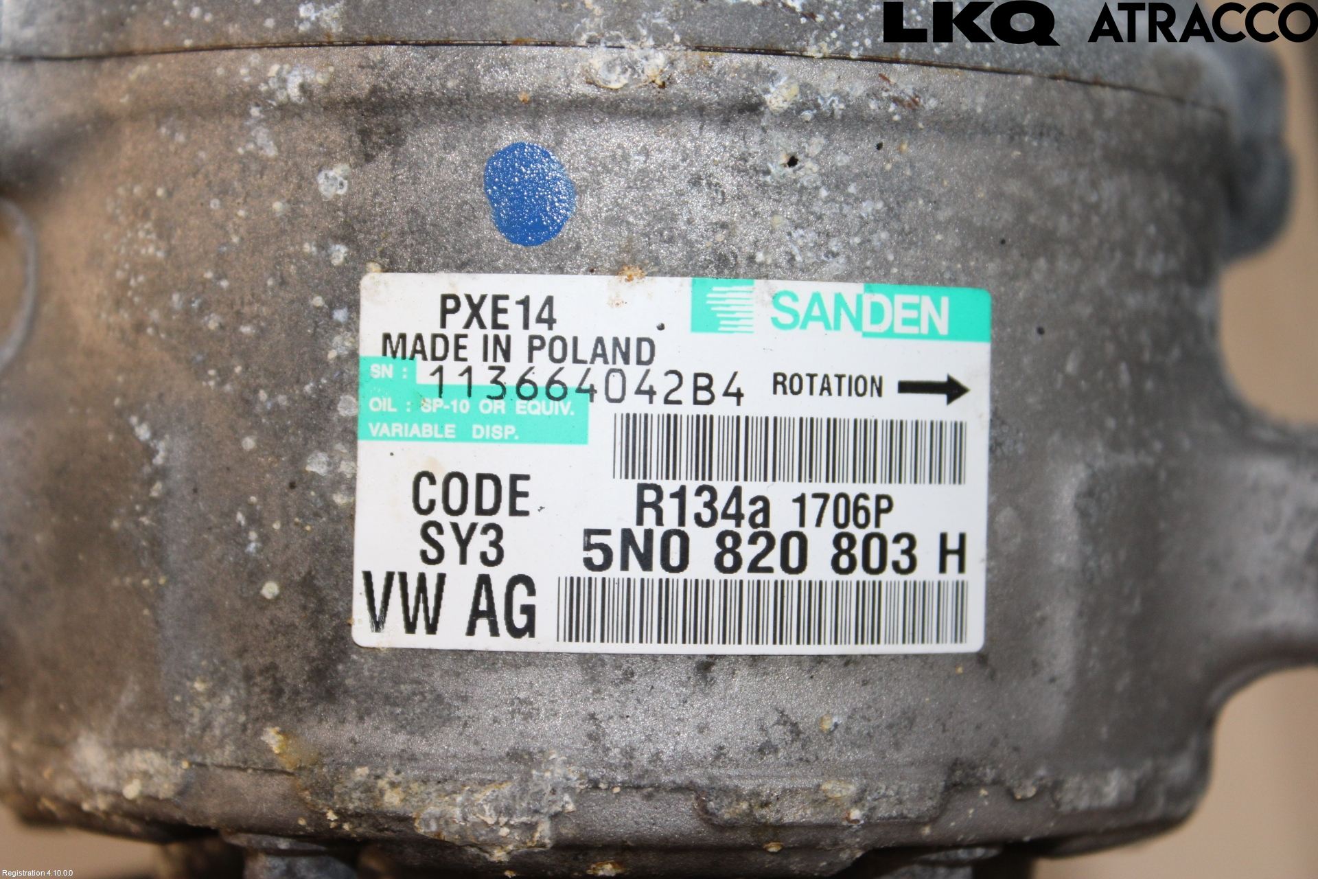 Audi A3/S3 05-13 Varme Ac Kompressor