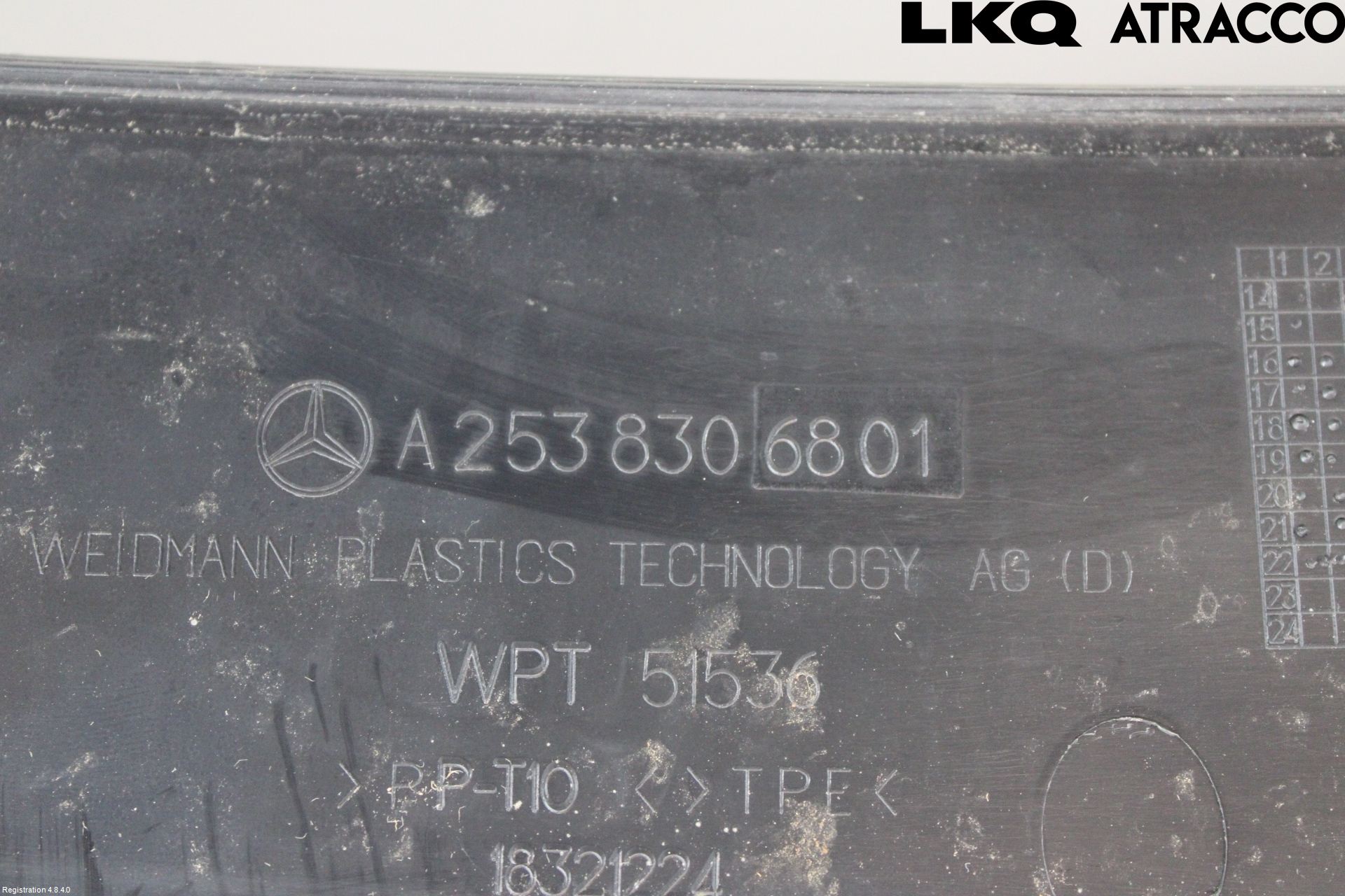 Mercedes-Benz MB GLC-KLASS (X253/C253) 15-22 Visker Deksel-Grill-Under Frr