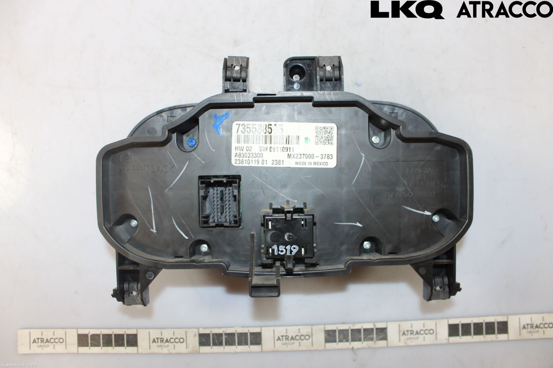 Fiat 500 07- Varmeapparat Panel(Regulering)