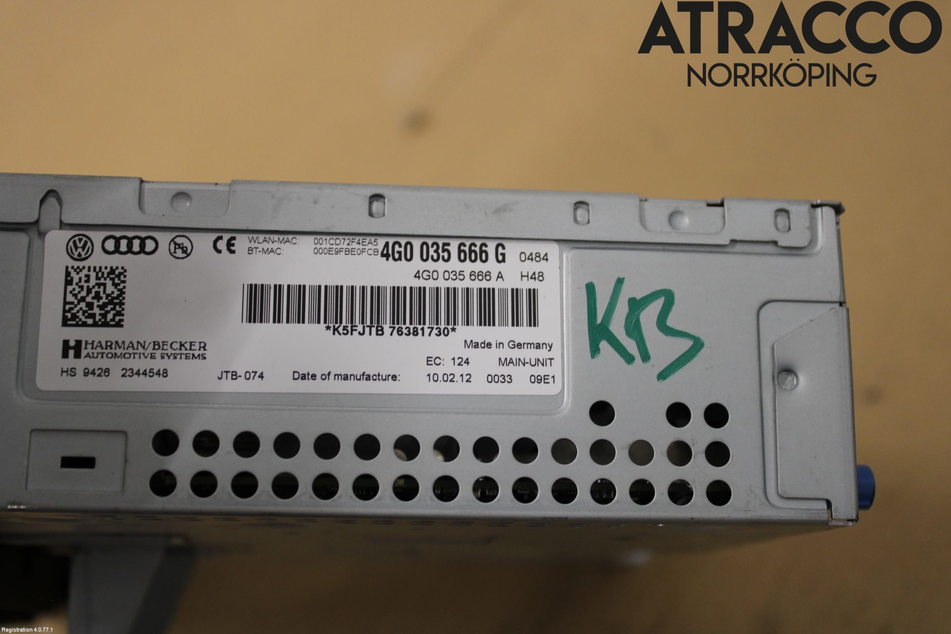 Audi A7/S7 4G 11-17 Stereo Radio Med Cd