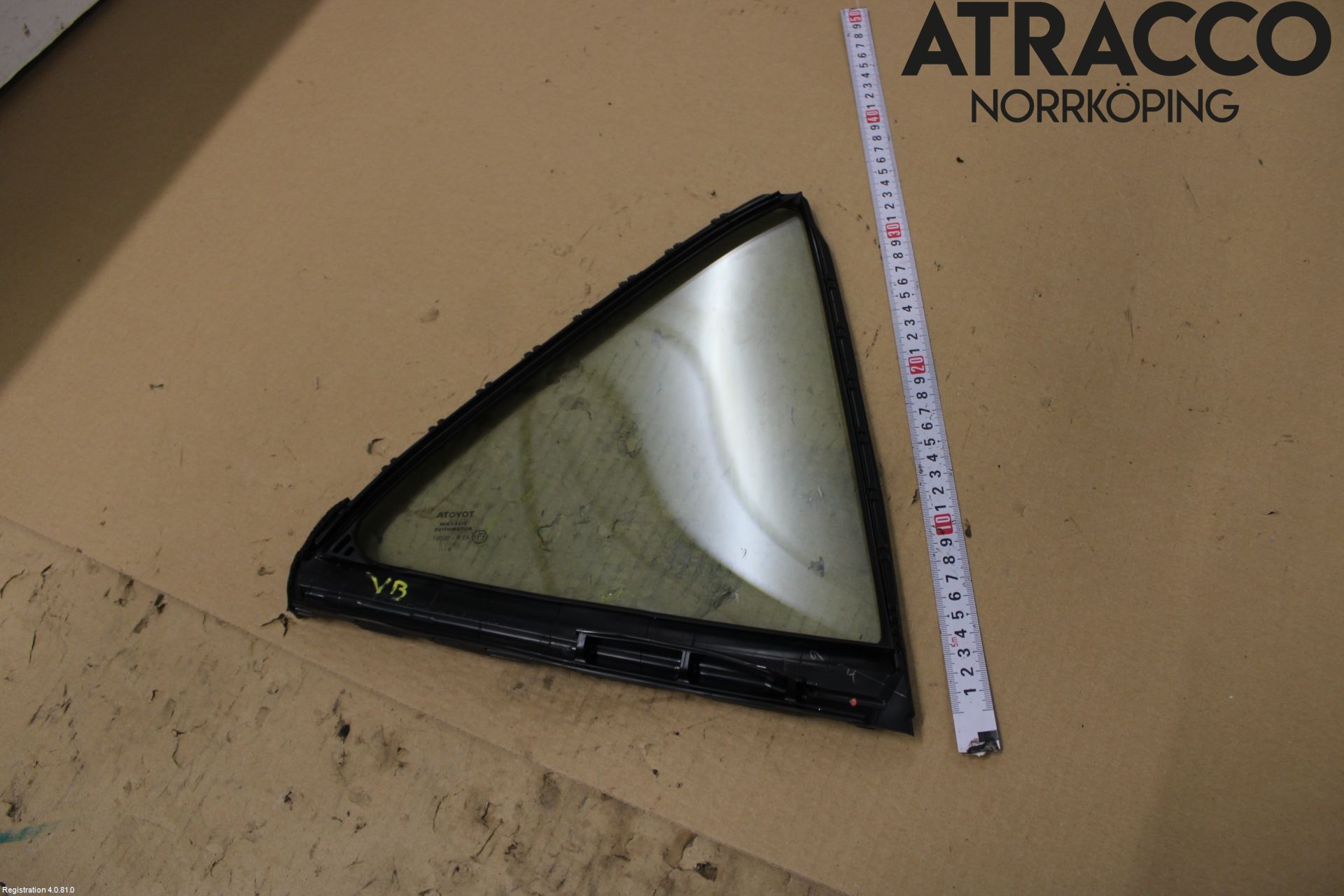 Toyota COROLLA 19- Dørrute Bak Vens Trekant 4D