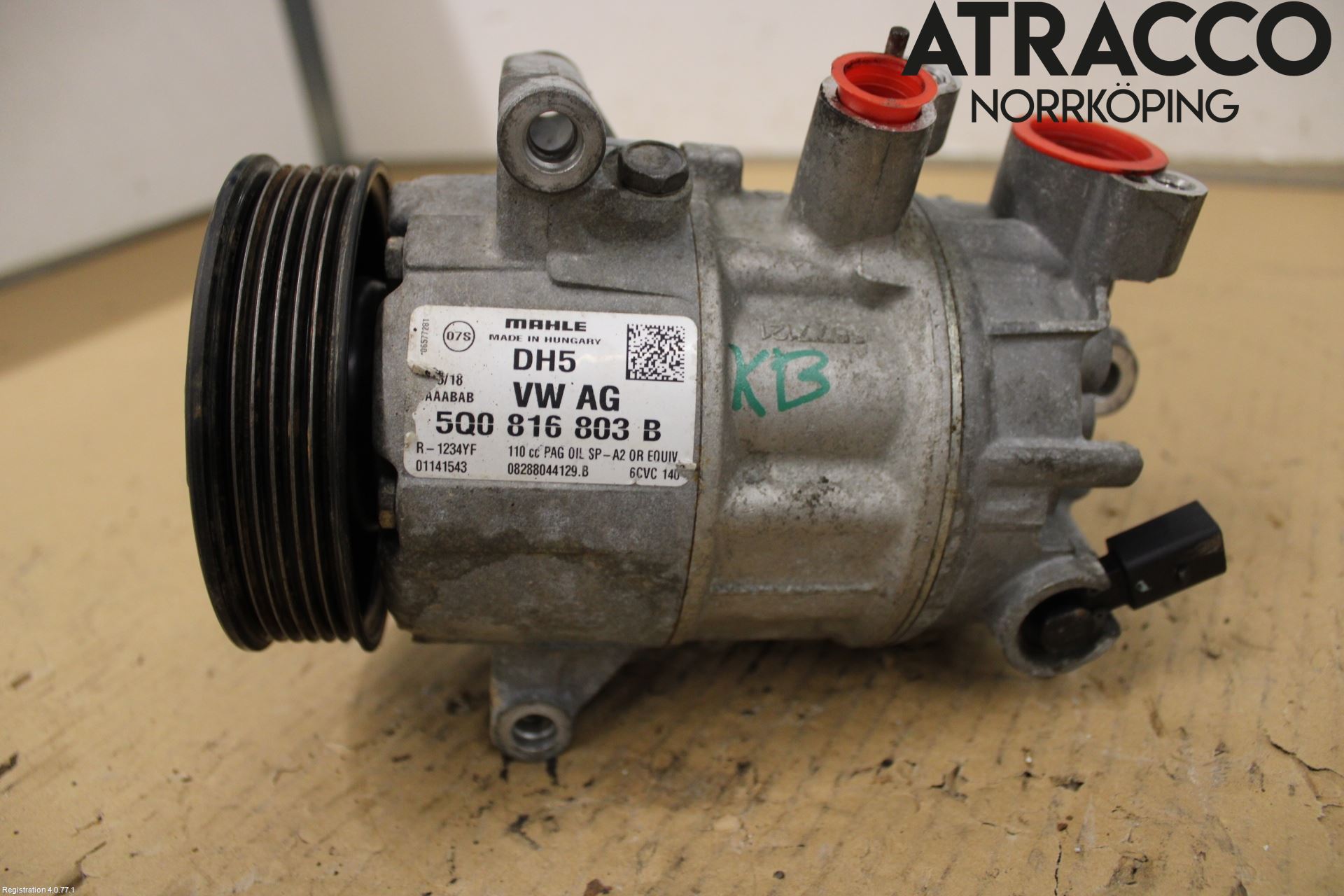 Volkswagen VW GOLF / E-GOLF VII 13-20 Varme Ac Kompressor
