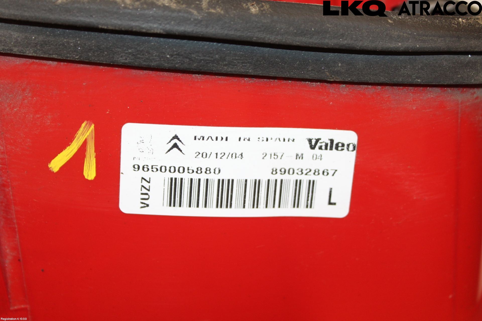 Citroen XSARA PICASSO Baklykt Venstre