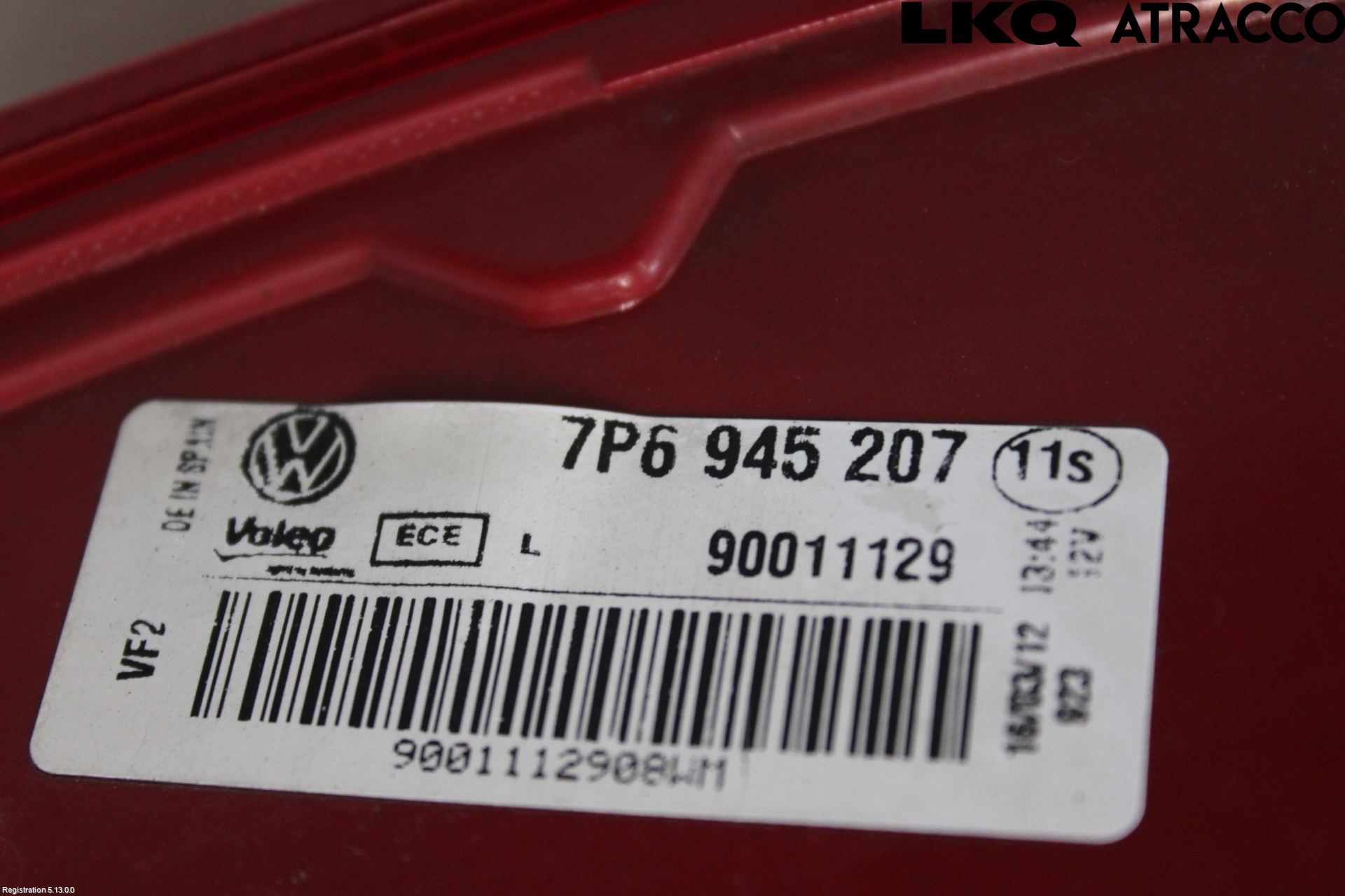 Volkswagen VW TOUAREG 7P 11-18 Baklykt Venstre