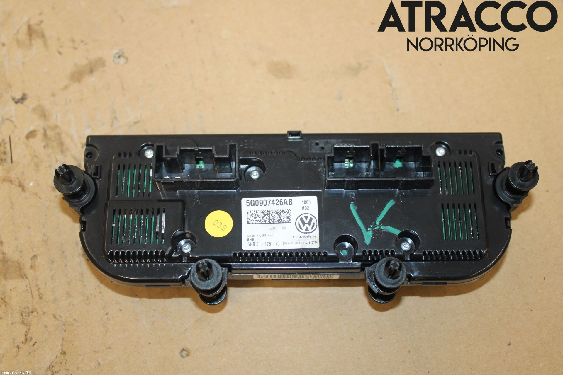 Volkswagen VW GOLF / E-GOLF VII 13-20 Varmeapparat Panel(Regulering)