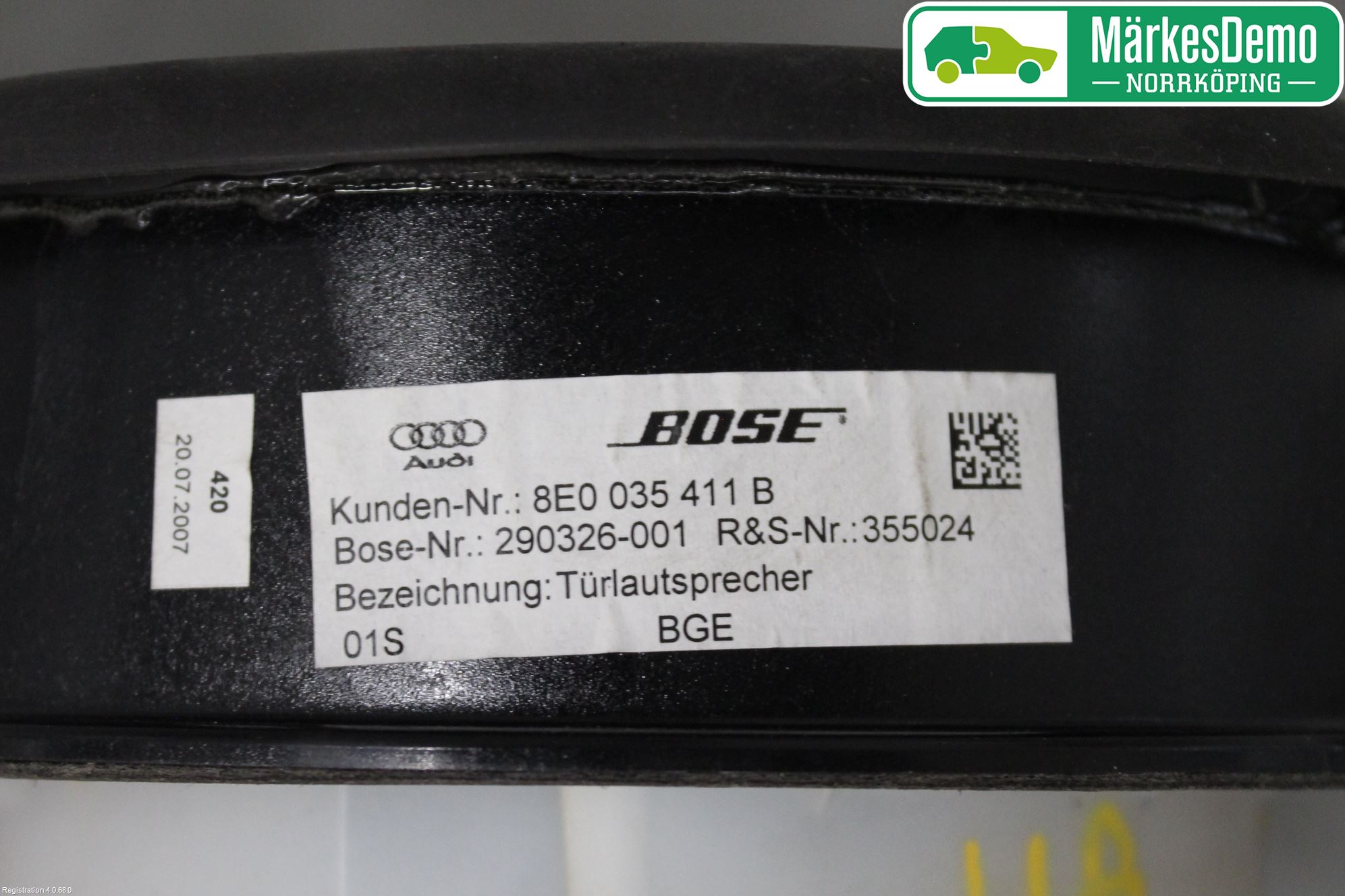 Audi A4/S4 05-07 Innr Høyttaler