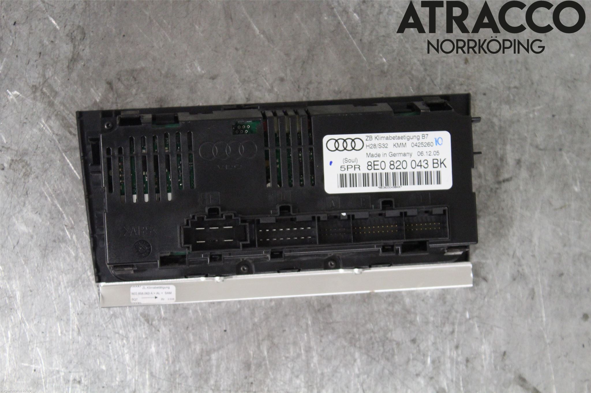 Audi A4/S4 05-07 Varmeapparat Panel(Regulering)