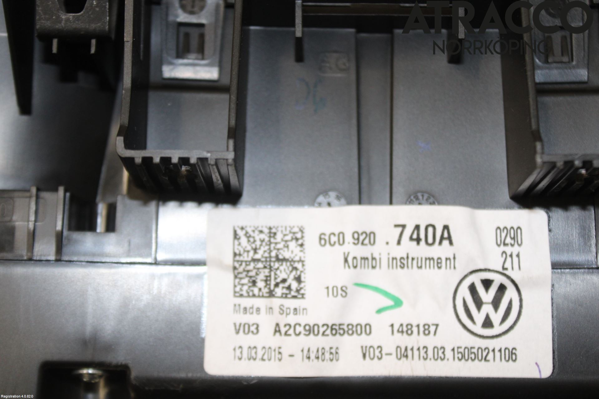 Volkswagen VW POLO 10-17 Instr Kombinert
