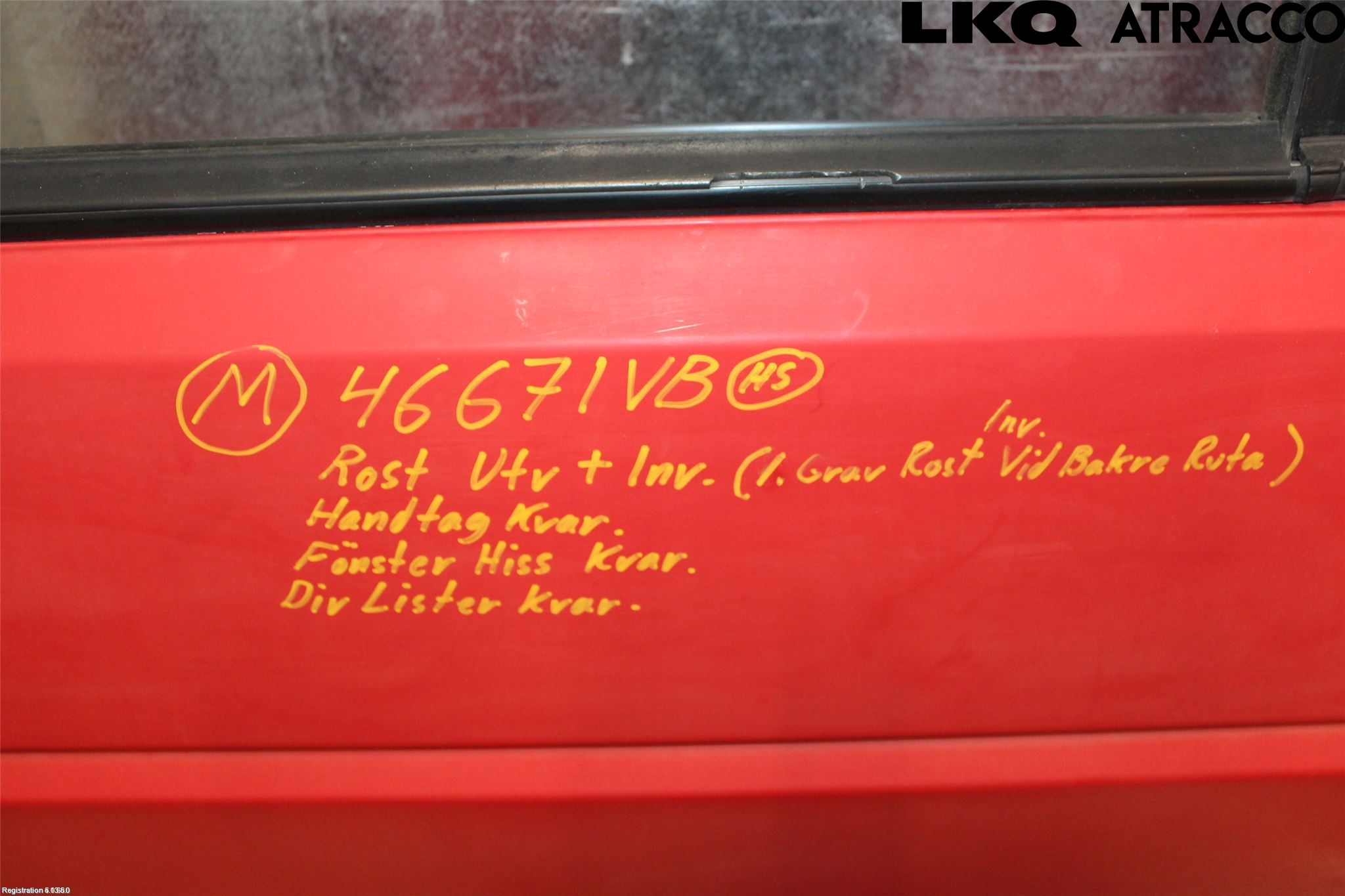 Volkswagen VW GOLF II 84-91 Dør 4D Bak Venstre