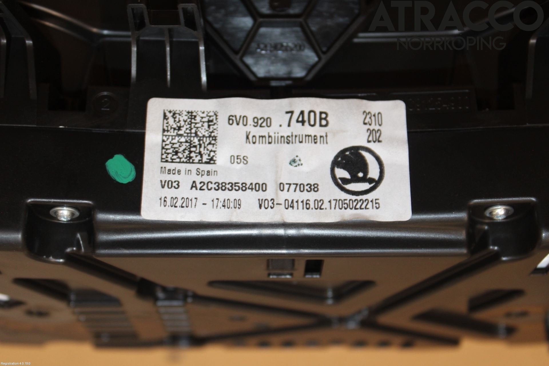 Skoda FABIA 15-21 Instr Kombinert