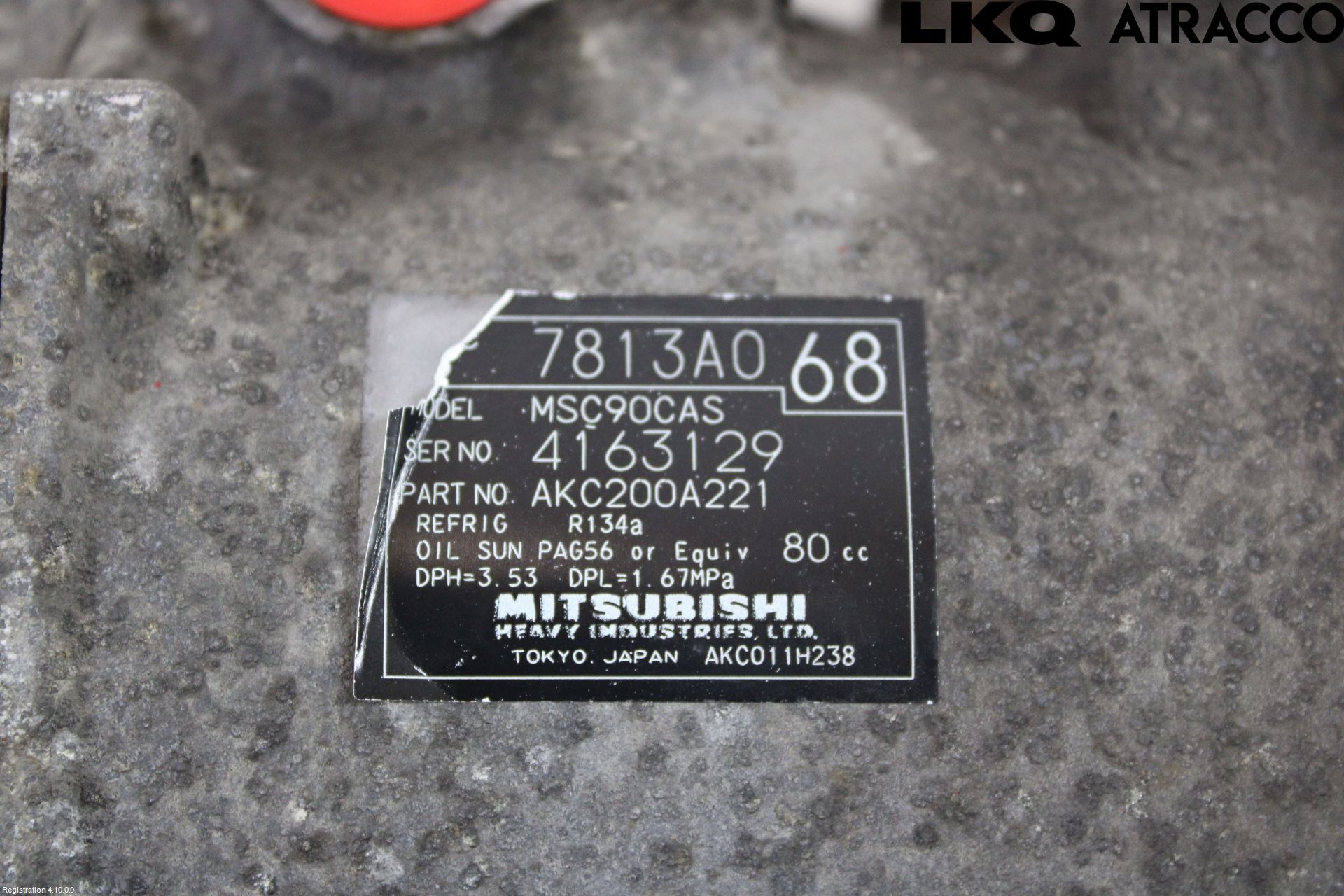 Mitsubishi LANCER 07-14 Varme Ac Kompressor