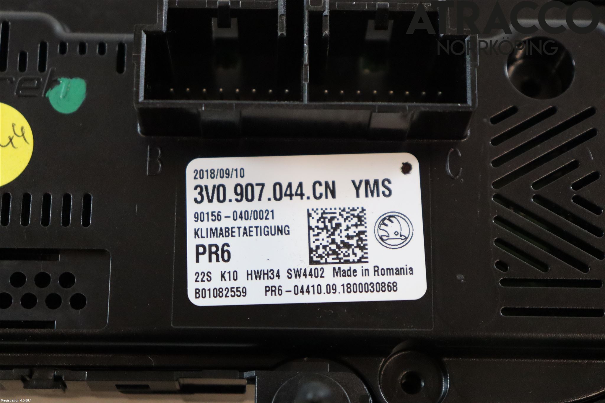 Skoda SUPERB 16-24 Varmeapparat Panel(Regulering)