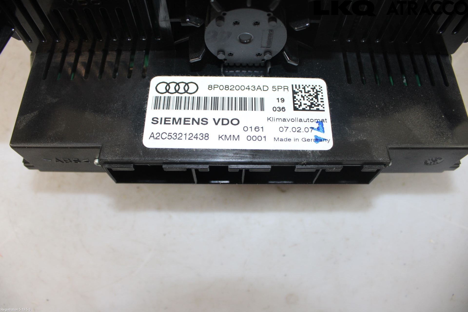 Audi A3/S3 05-13 Varmeapparat Panel(Regulering)