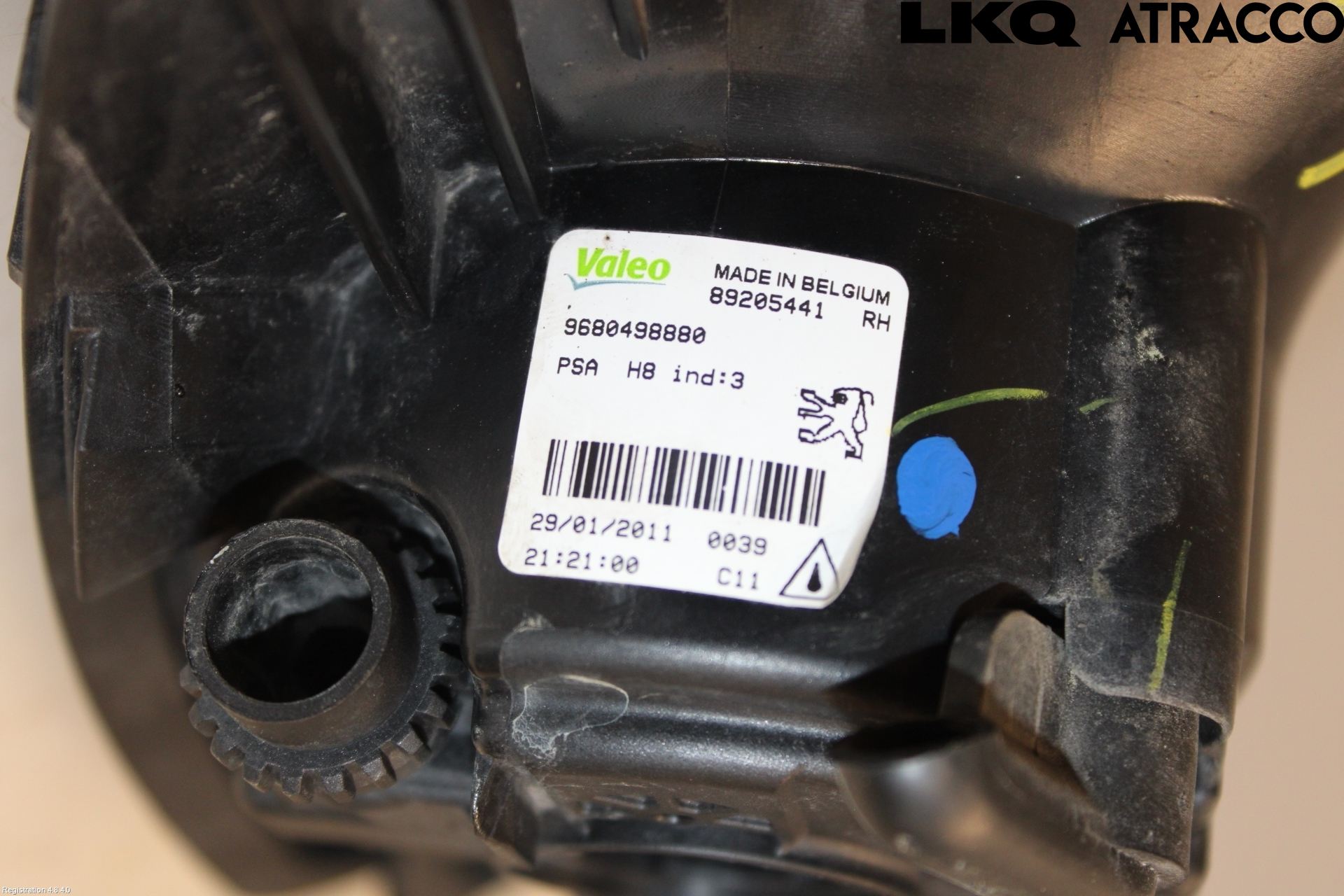 Peugeot 308 08-13 Frontlykt-Kurve-Tåkelys