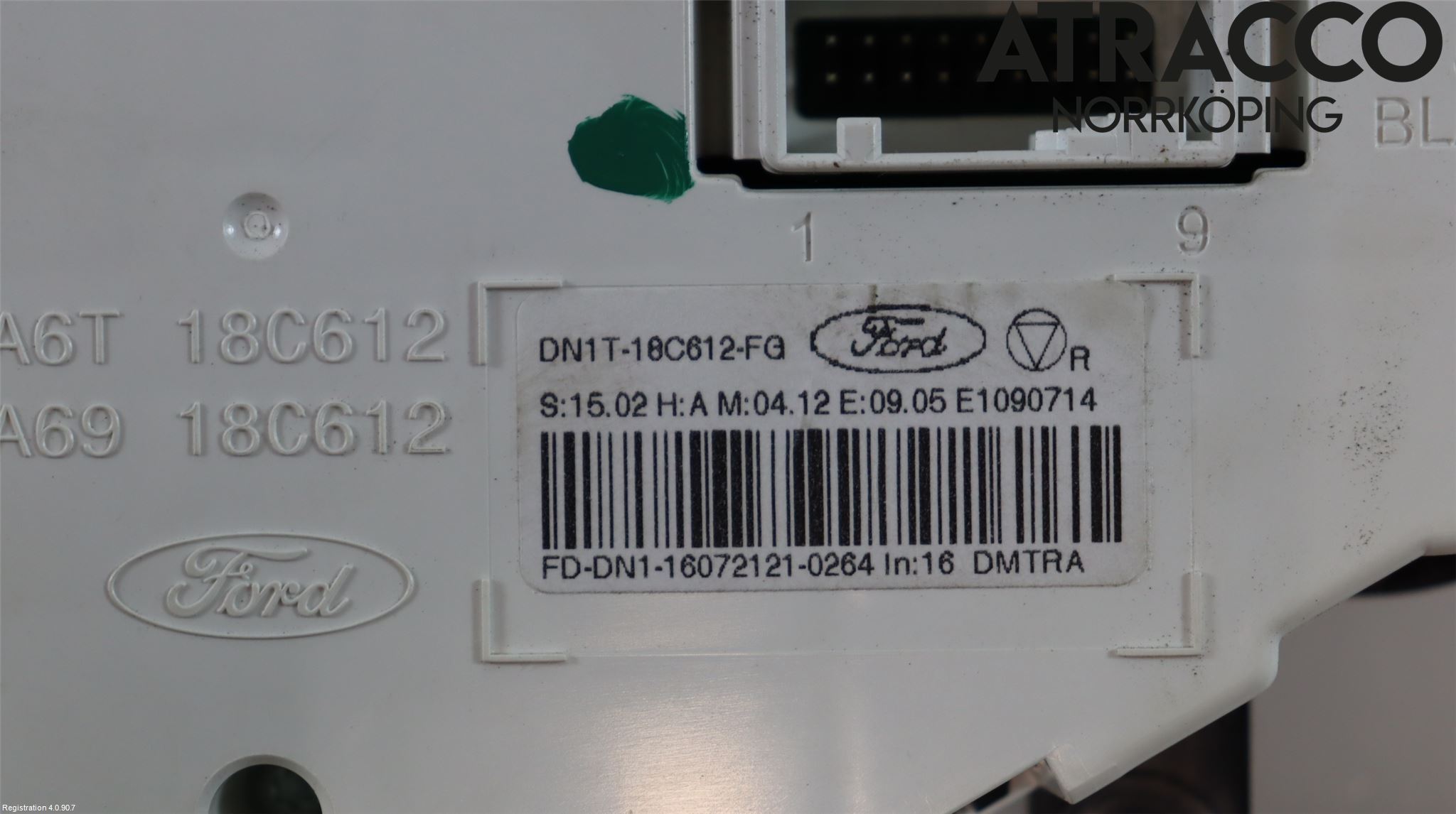 Ford ECOSPORT 17- Varmeapparat Panel(Regulering)