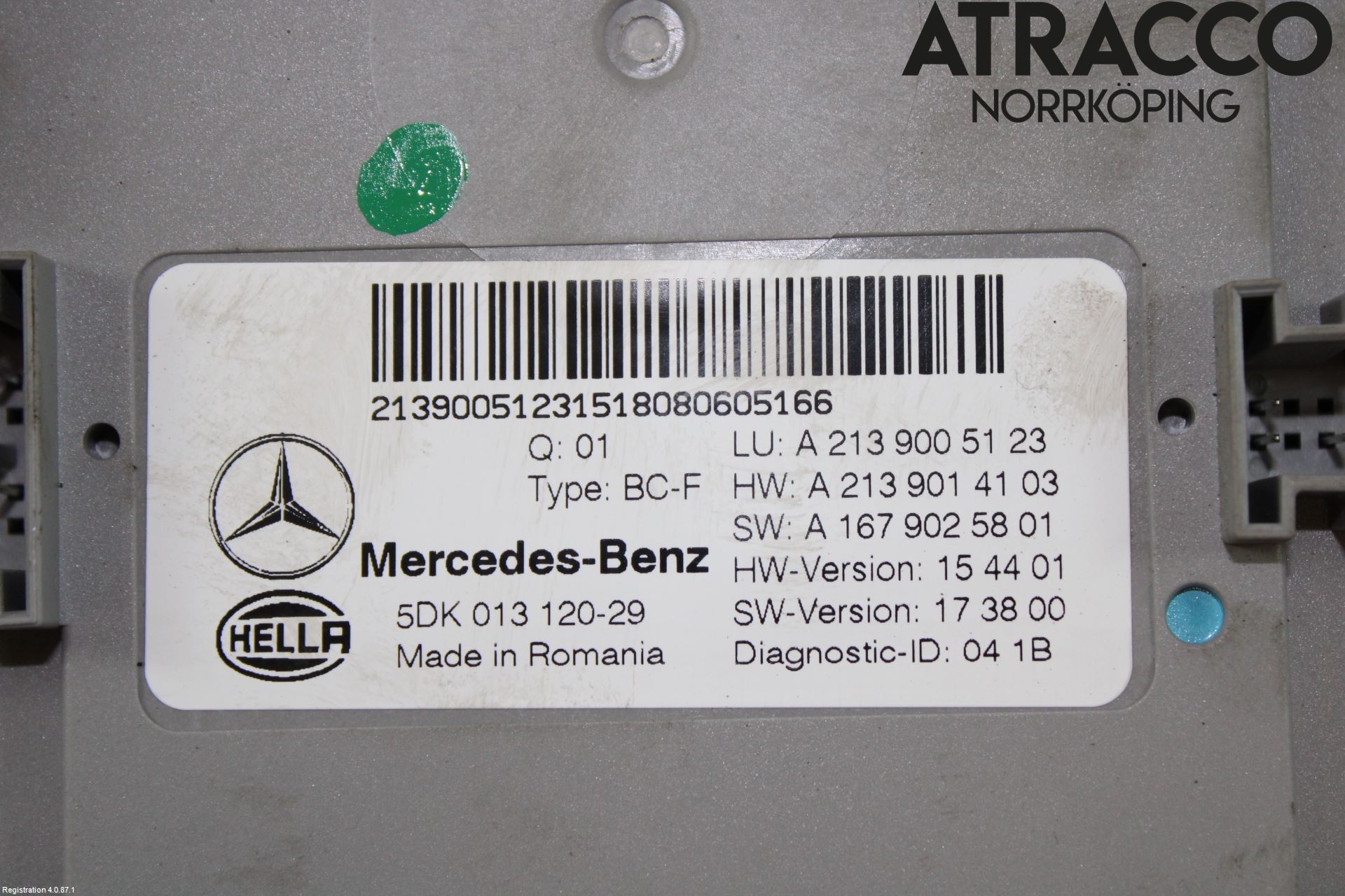 Mercedes-Benz MB E-KLASS (W213) 16-23 Styreenhet Klima