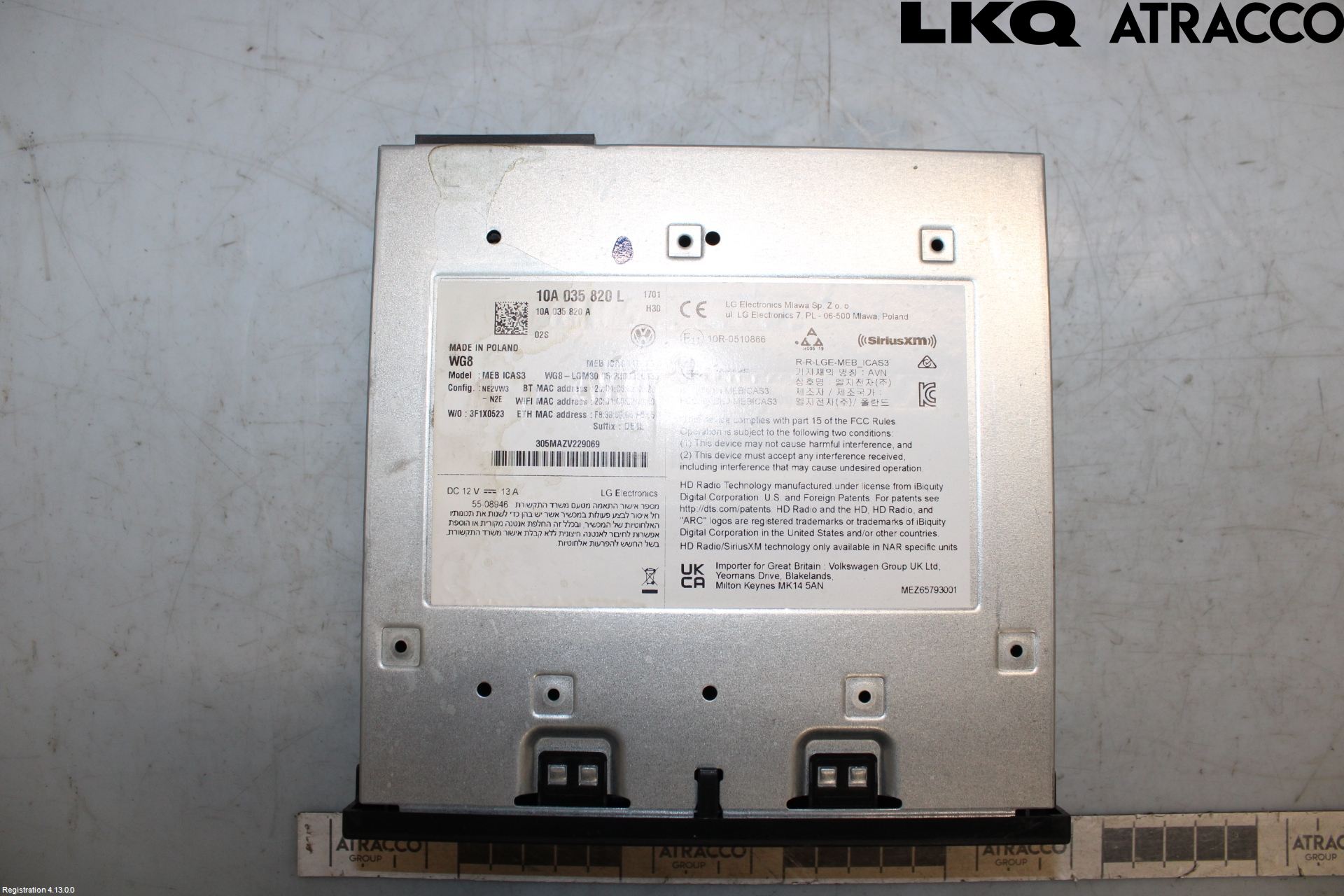 Volkswagen VW ID.3 21- Stereo Radio Med Cd