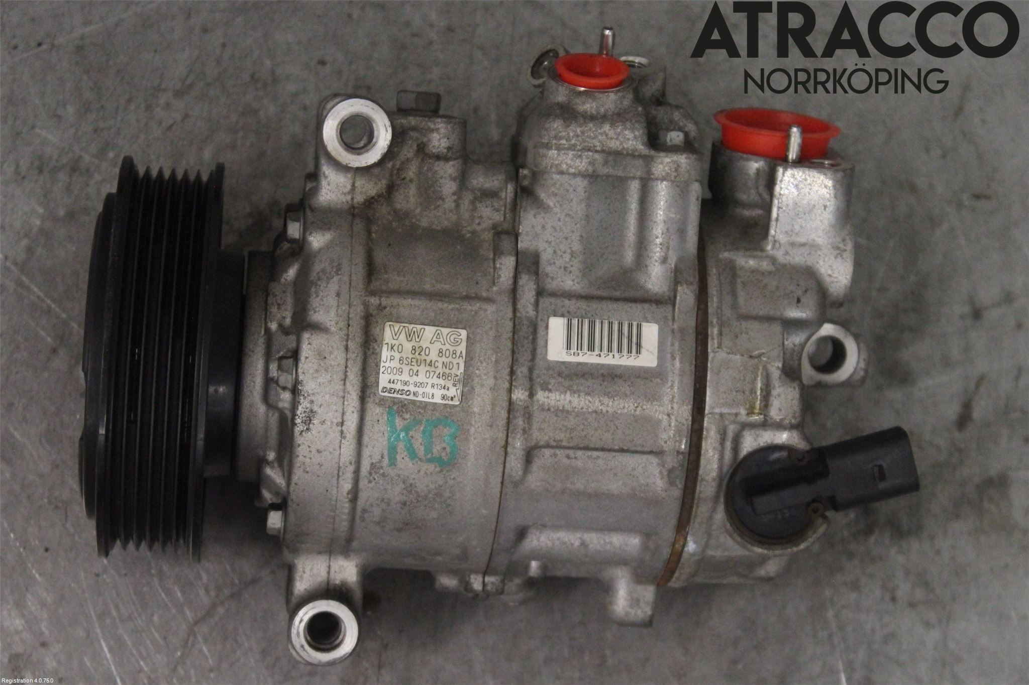 Volkswagen VW GOLF VI 09-13 Varme Ac Kompressor