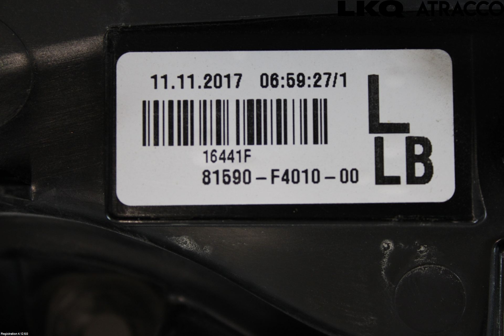 Toyota C-HR 16-23 Baklykt Venstre  På Luke(Indre