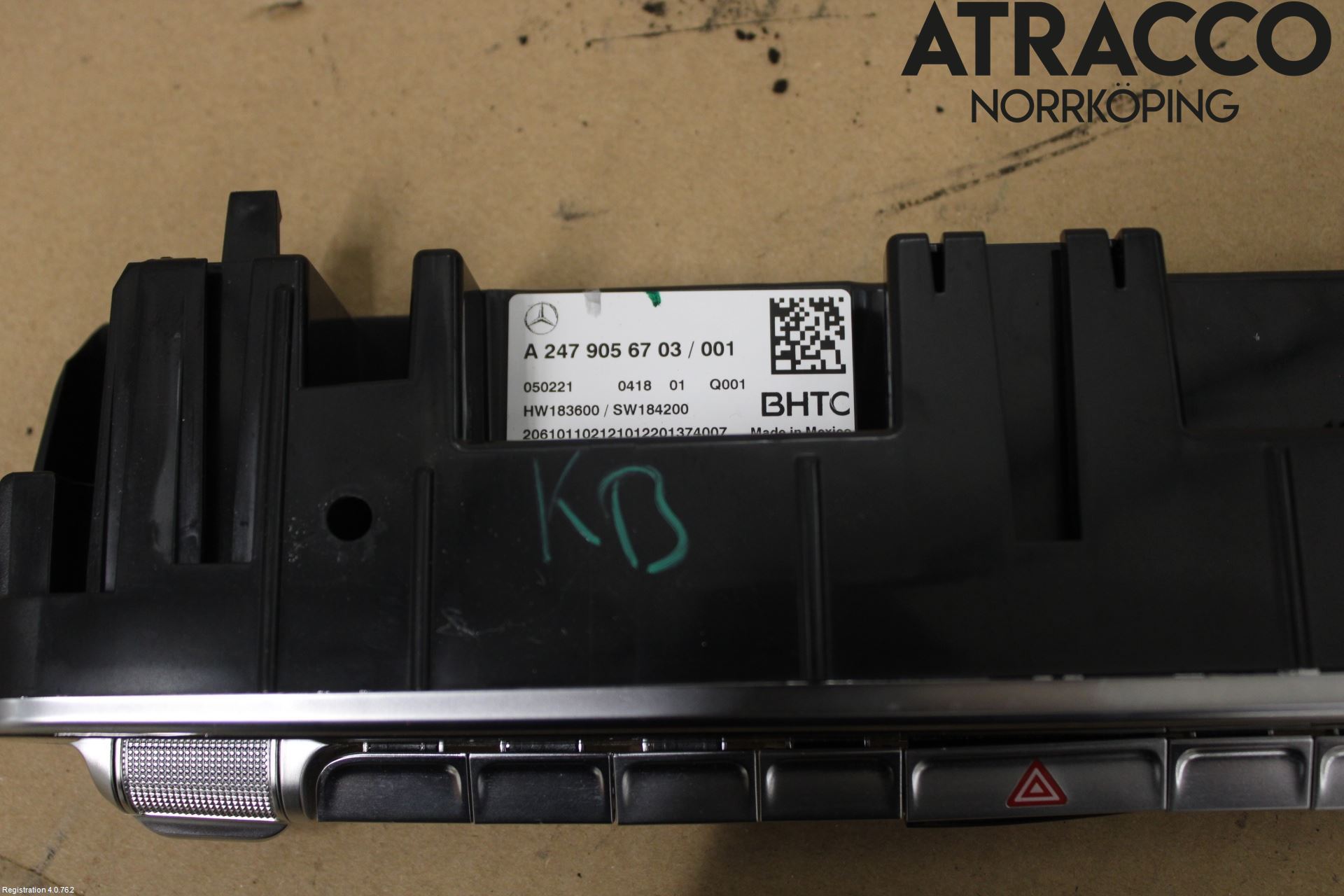 Mercedes-Benz MB GLB-KLASS (X247) 19- Varmeapparat Panel(Regulering)