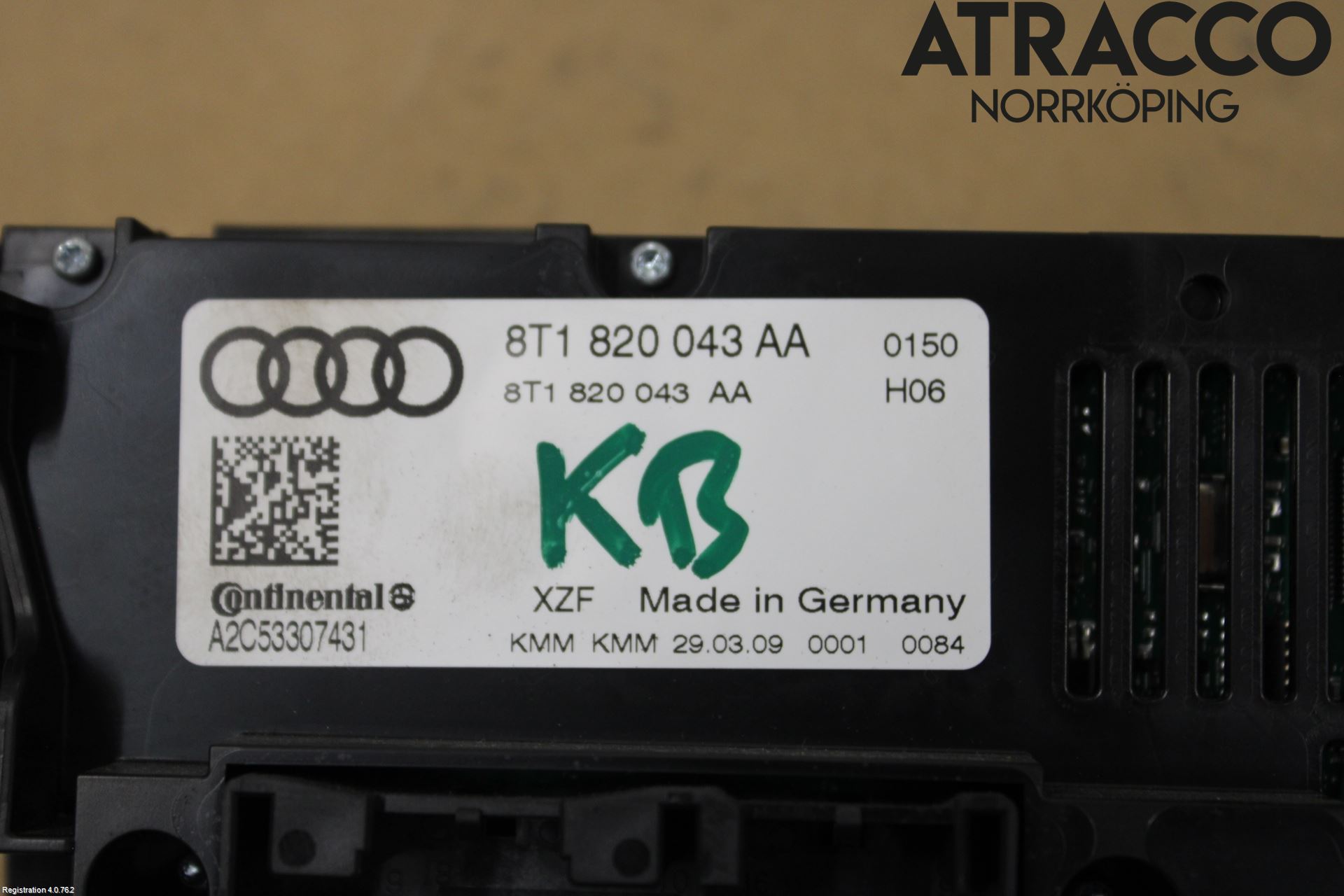 Audi A4/S4 08-11 Varmeapparat Panel(Regulering)