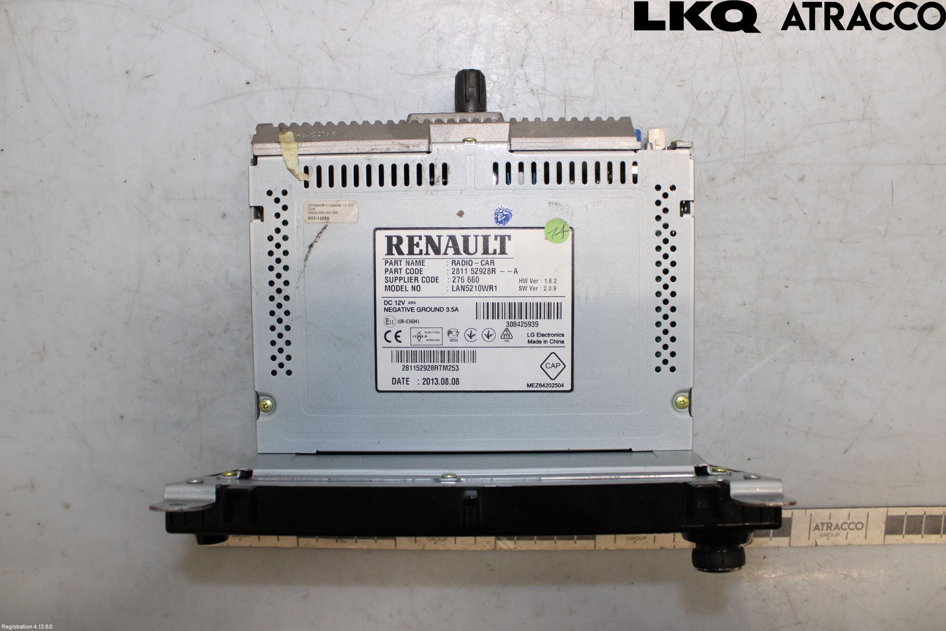 Renault CLIO IV 12-16 Stereo Radio Med Cd