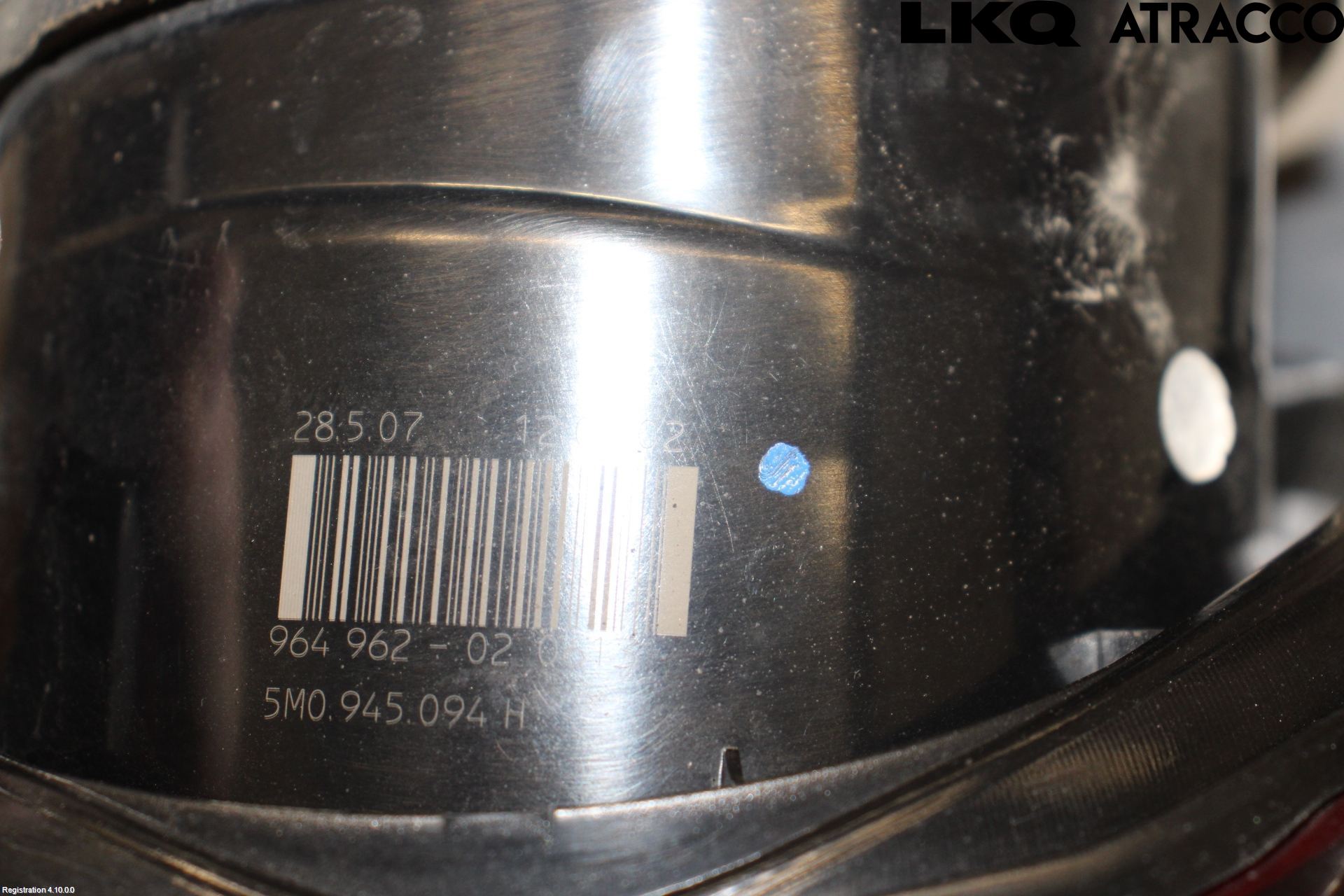 Volkswagen VW GOLF PLUS/CROSS GOLF 04-14 Baklykt Høyre  På Luke(Indre)