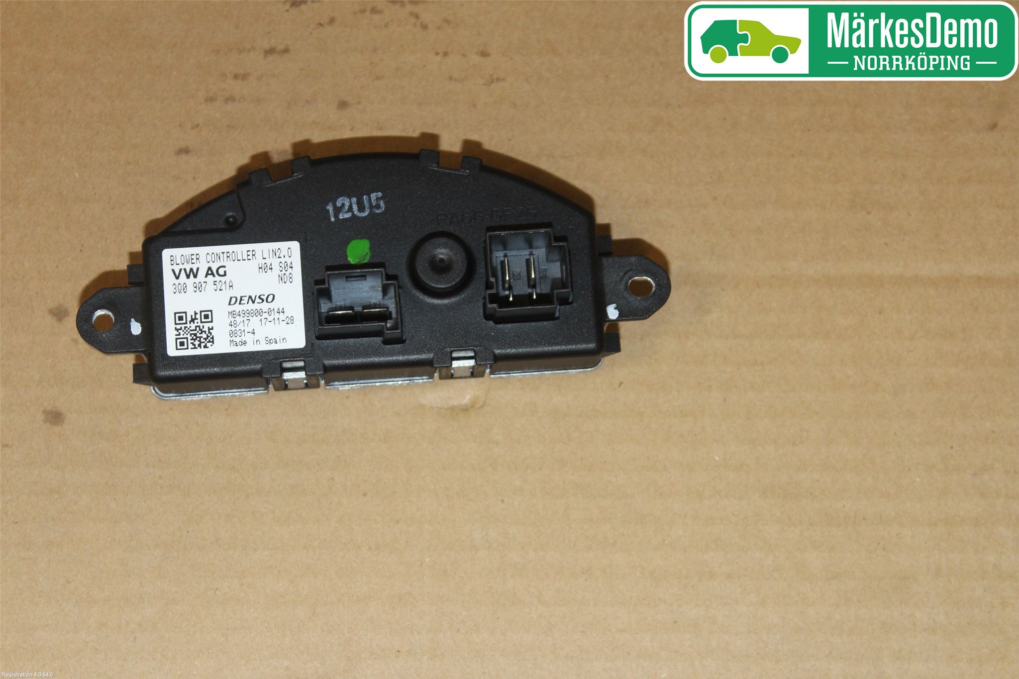 Volkswagen VW PASSAT 15-19 Varmeapparat Viftemotstand