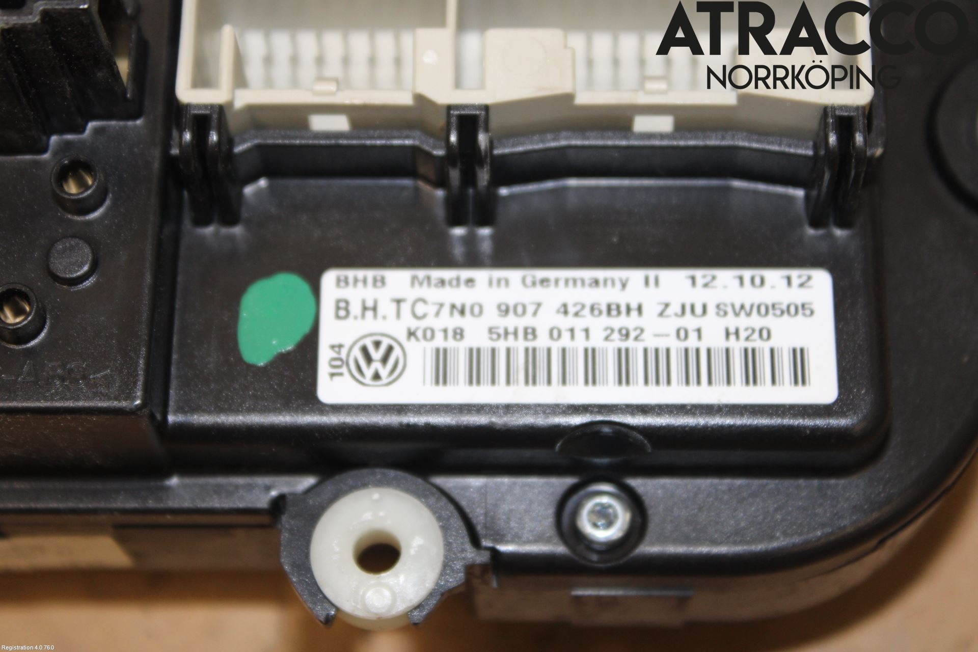 Volkswagen VW CADDY 11-15 Varmeapparat Panel(Regulering)